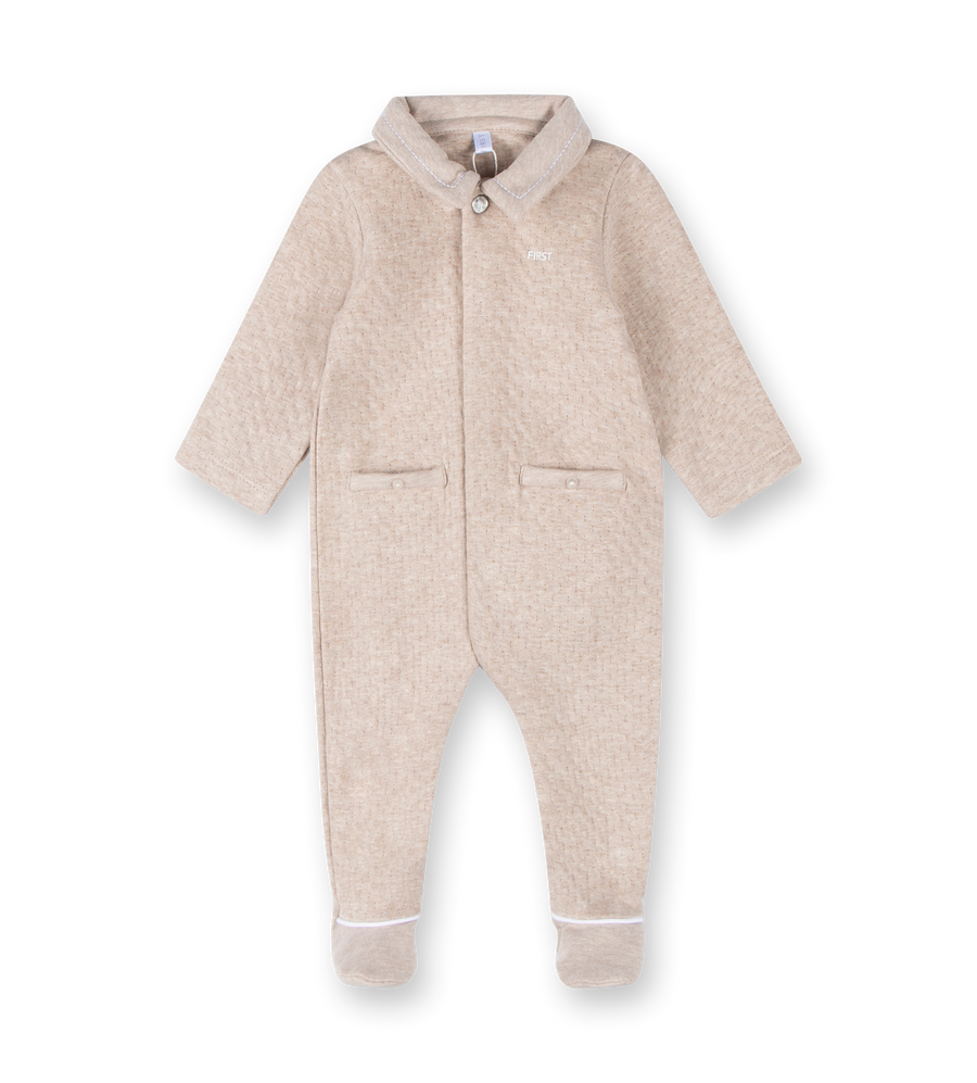 Fur Teddy Rompersuit Beige