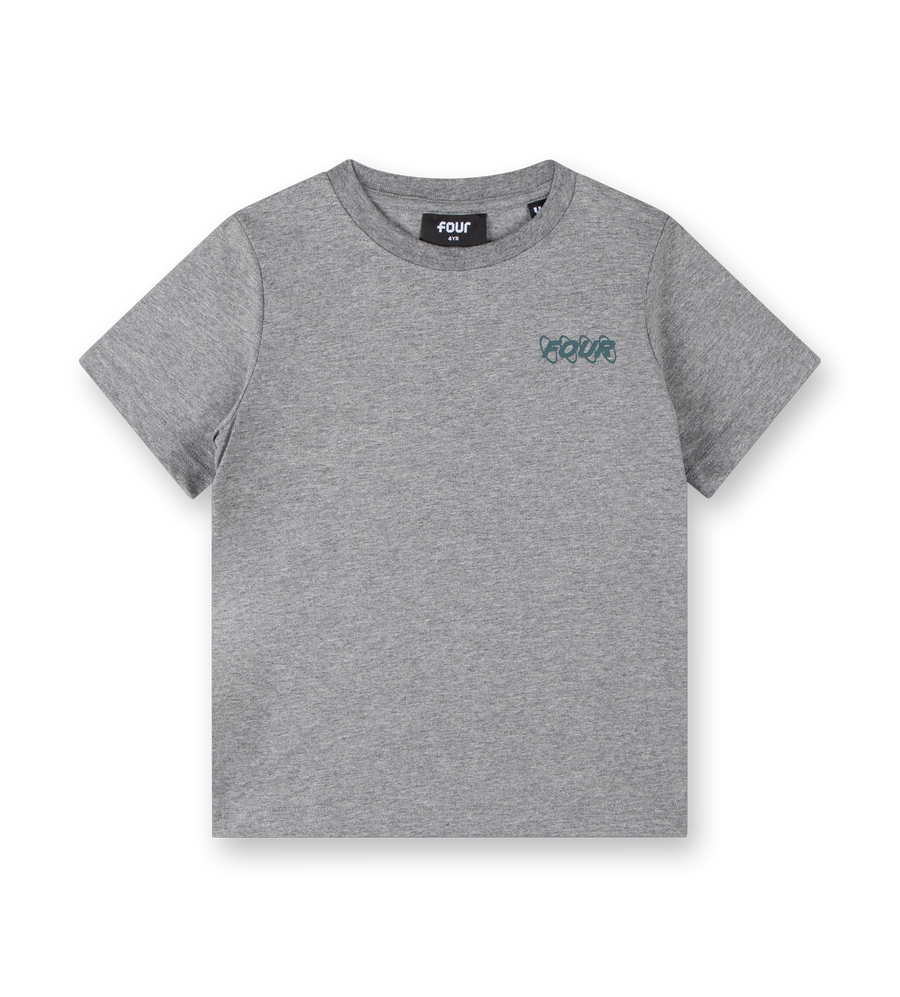 Green Circles Logo T-shirt Grey Melange