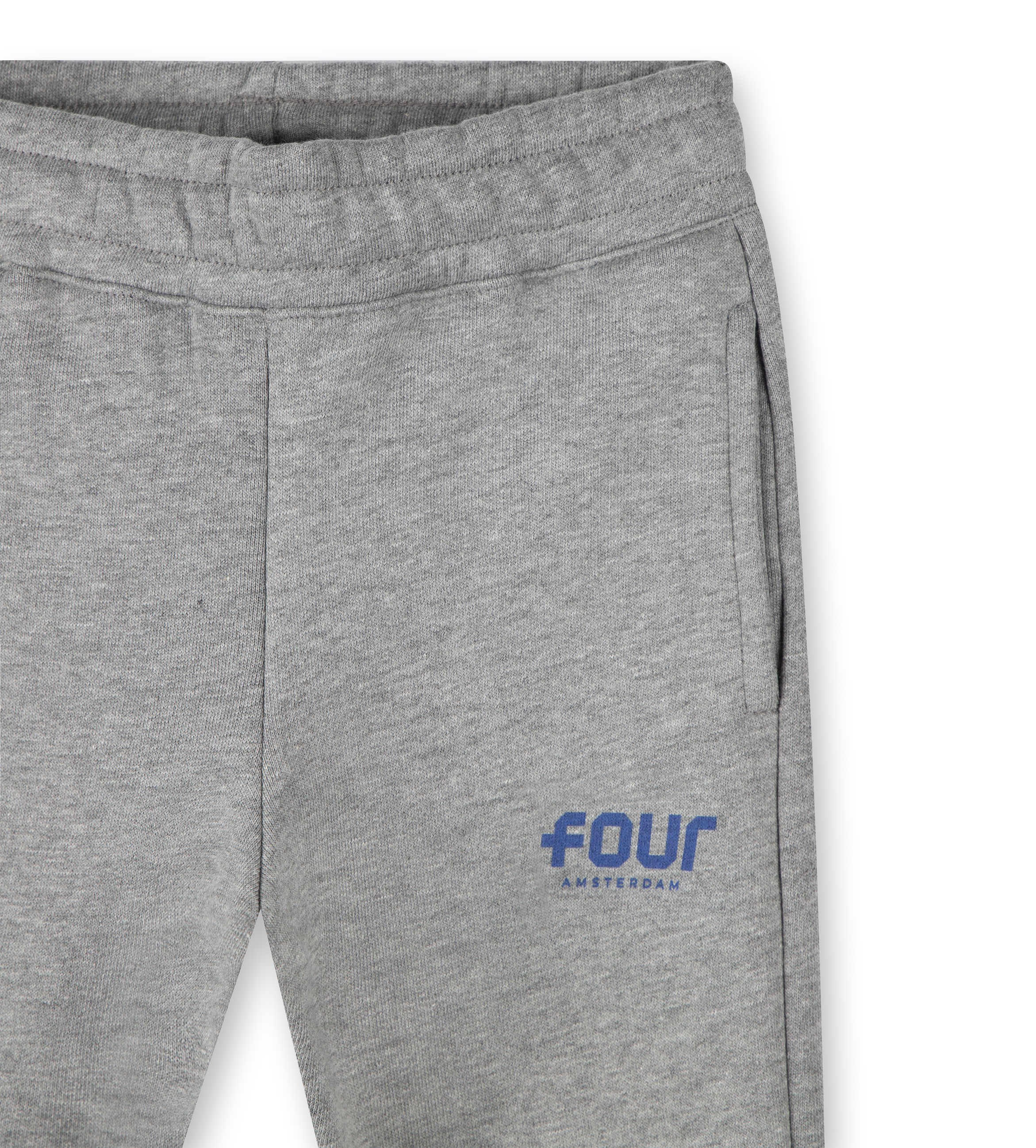 Blue Logo Sweatpants Grey Melange