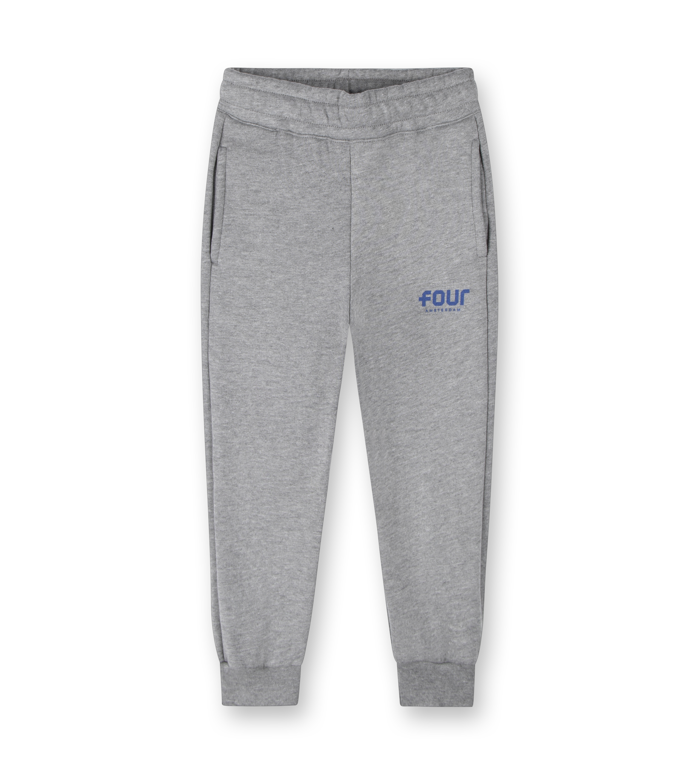 Blue Logo Sweatpants Grey Melange