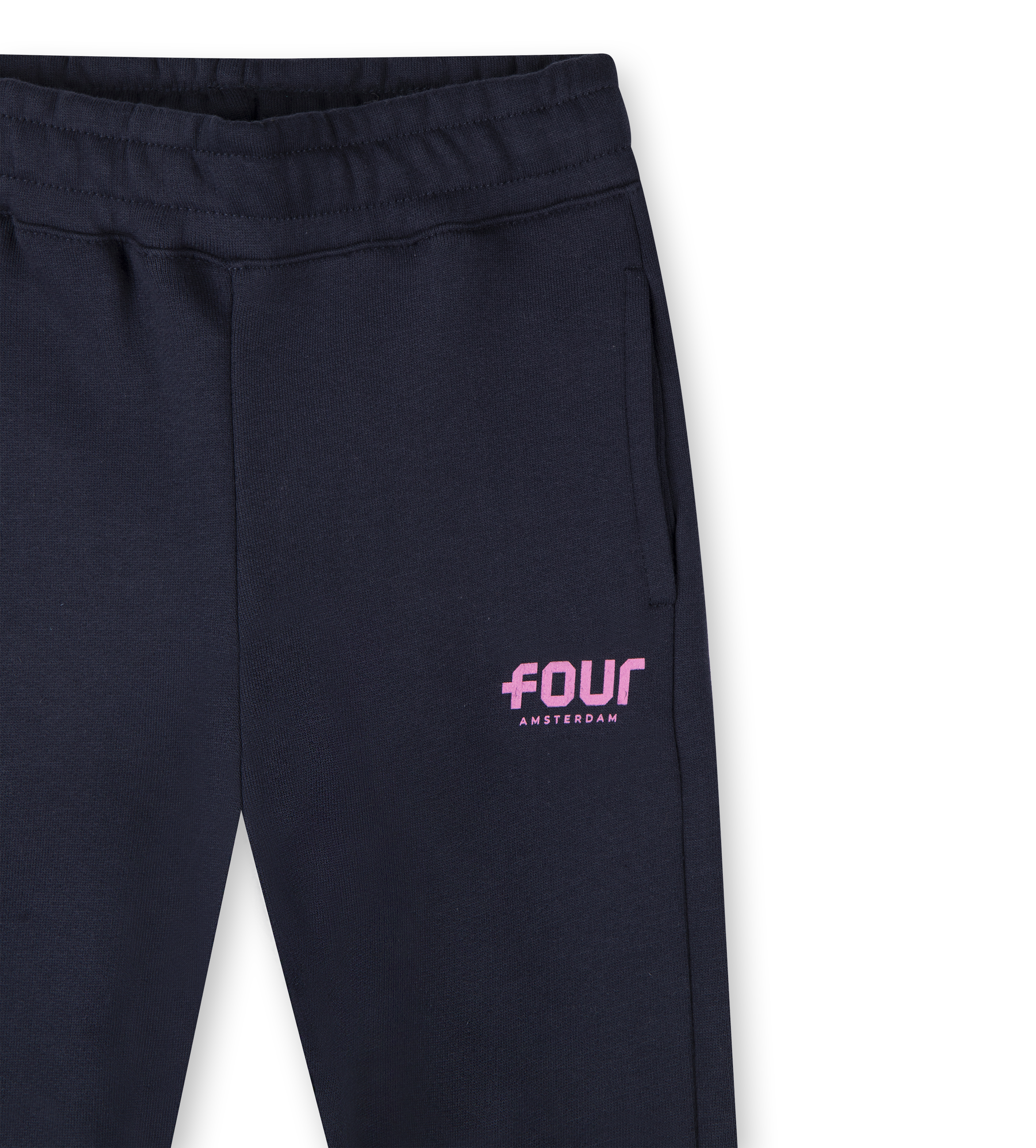 Pink Logo Sweatpants Marine Blue