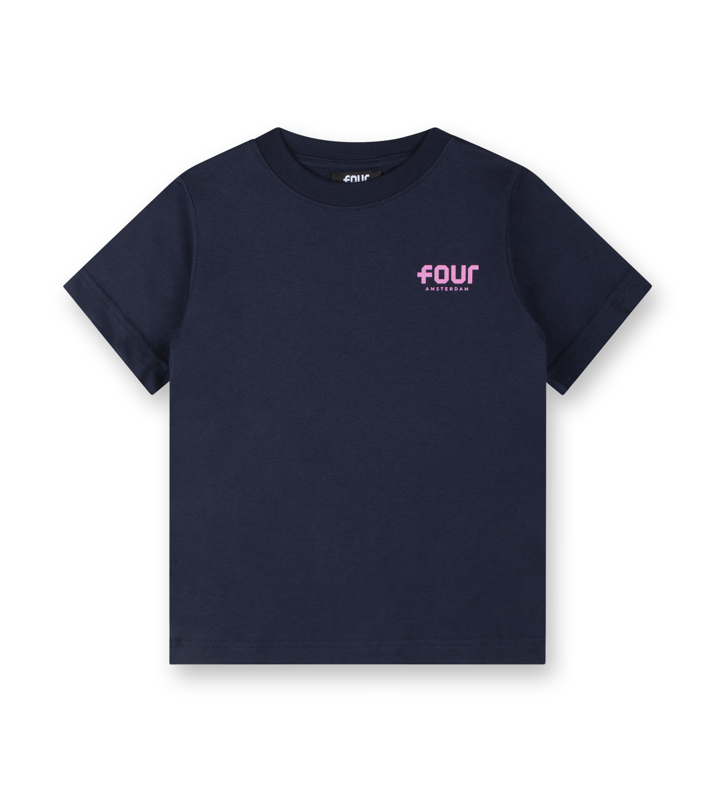 Pink Logo T-shirt Marine Blue