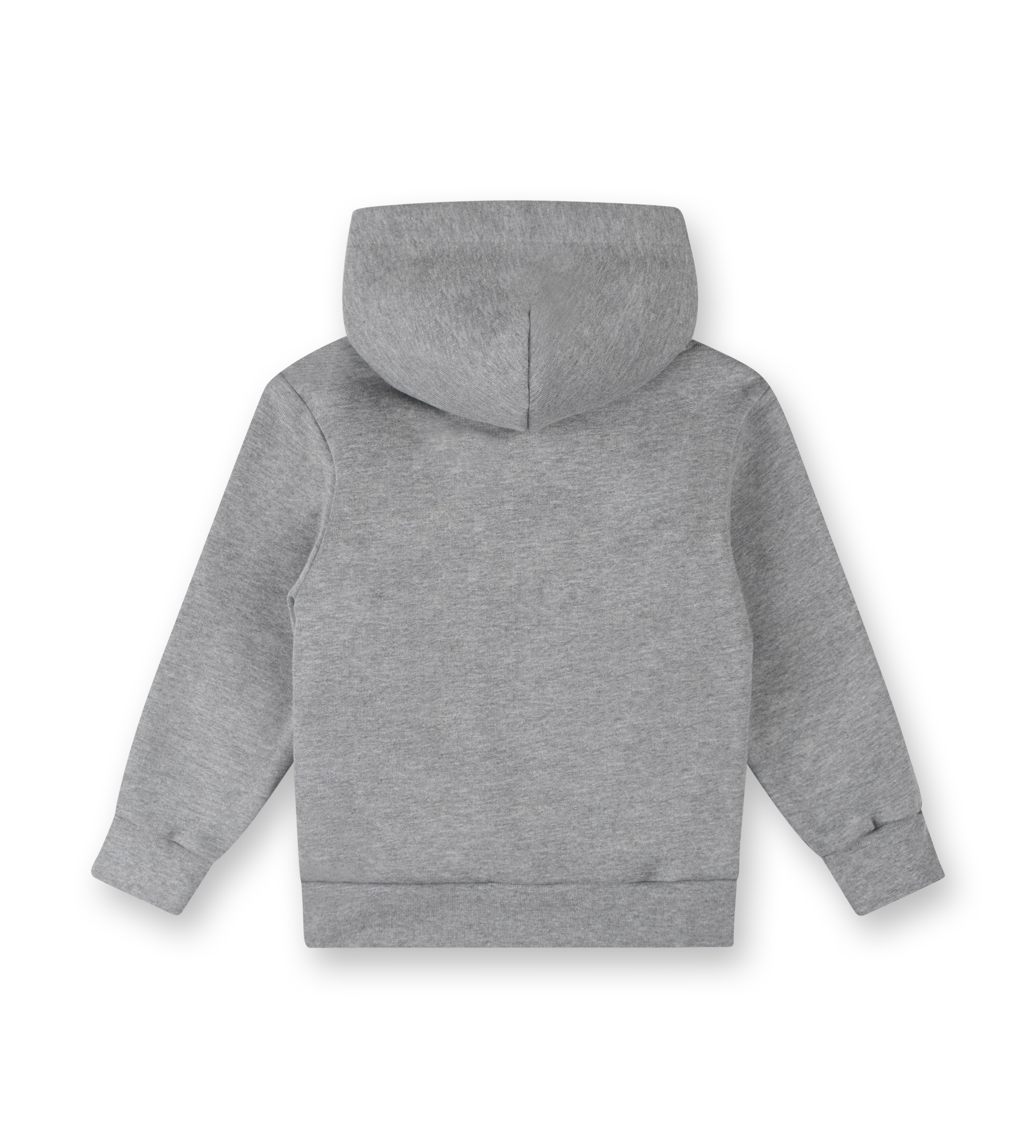 Blue Logo Hoodie Grey Melange