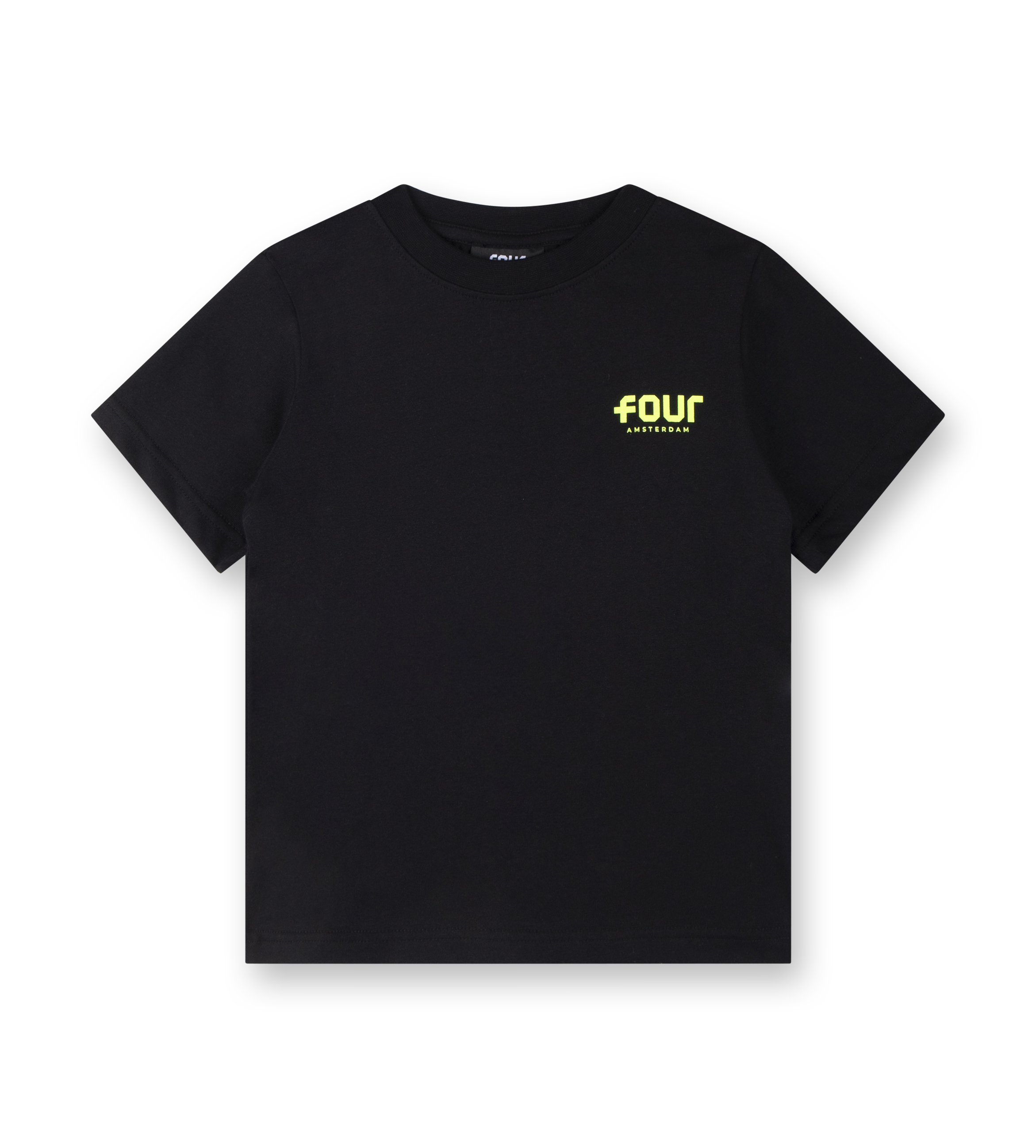 Neon Yellow Logo T-shirt Black