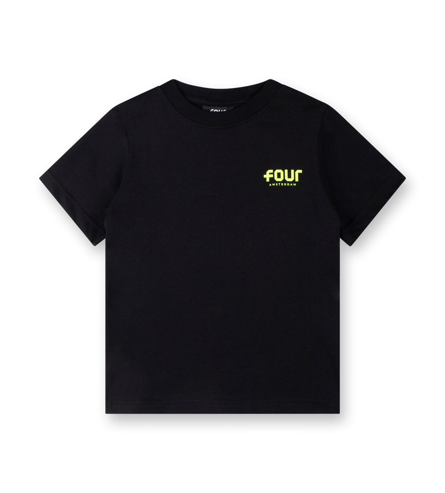 Neon Yellow Logo T-shirt Black