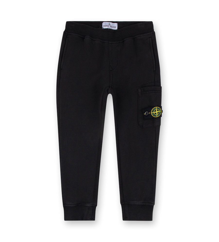 Compass-badge Cotton Sweatpants Black