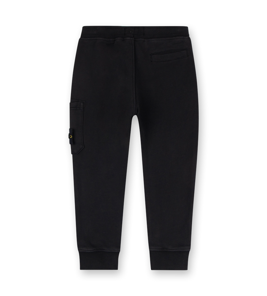 Compass-badge Cotton Sweatpants Black