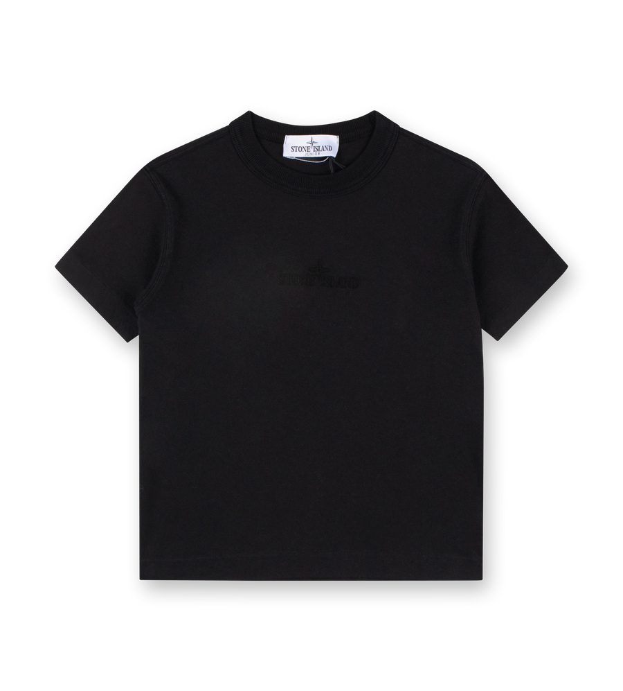 Logo-embroidered Cotton T-shirt Black