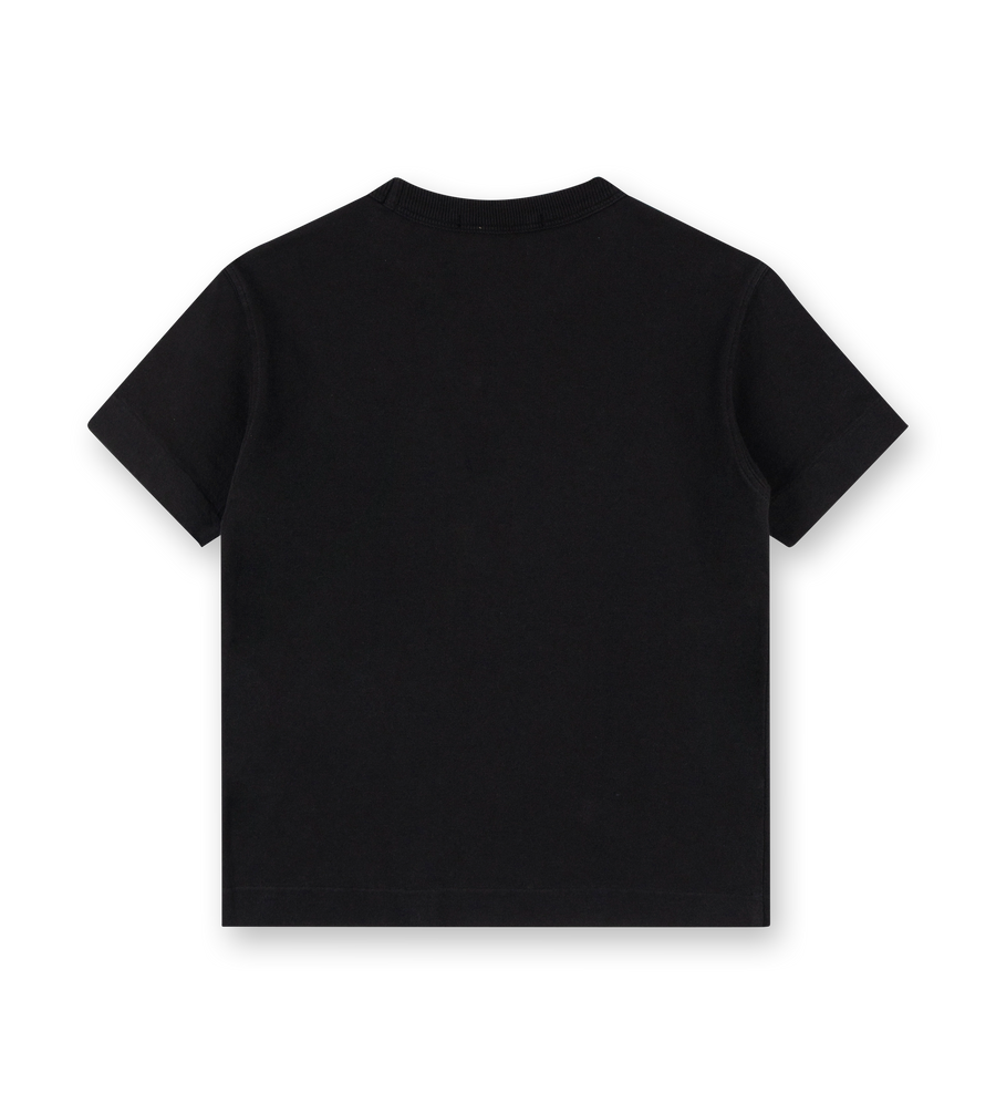 Logo-embroidered Cotton T-shirt Black