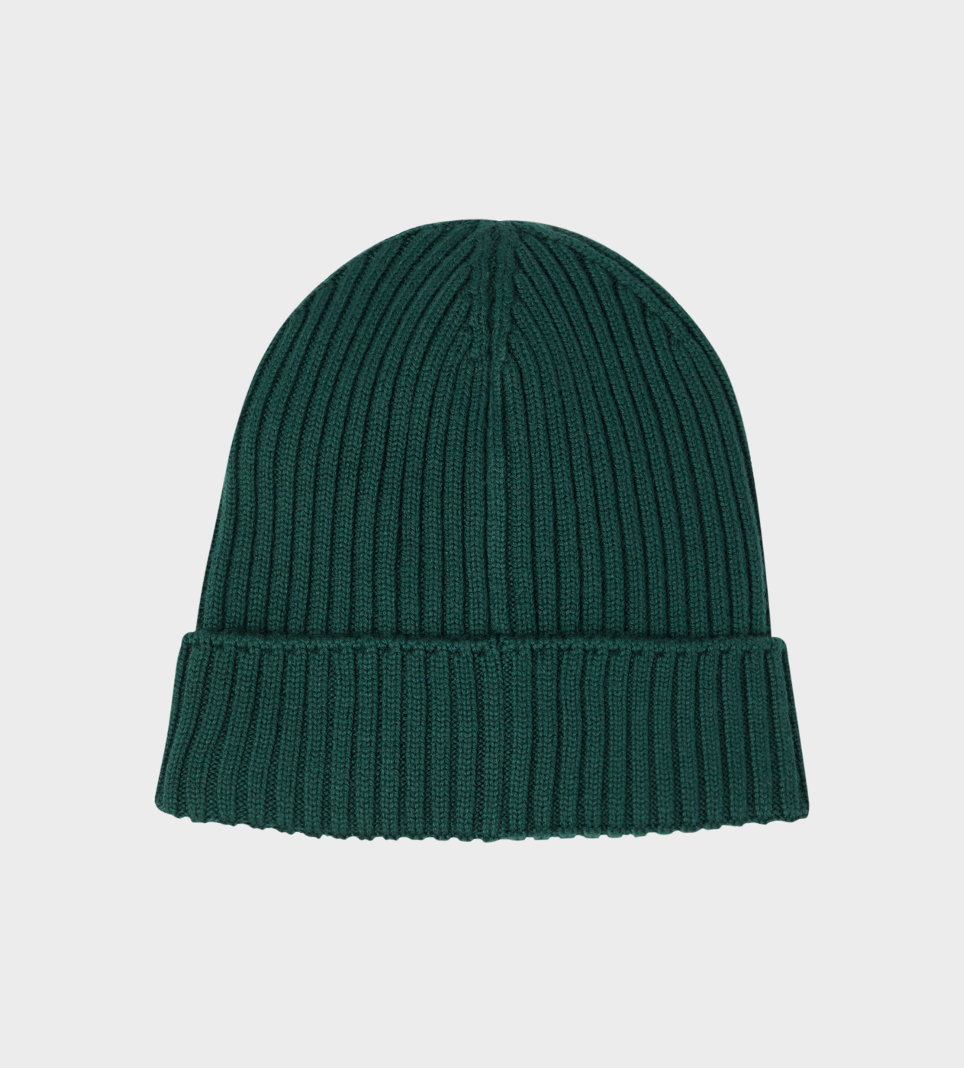 Logo-patch Ribbed Beanie Green