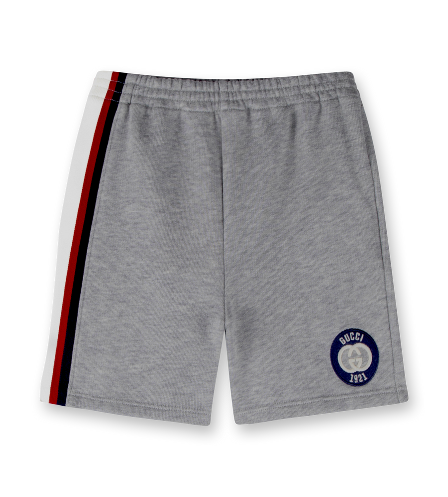 Baby Logo-embroidered Relaxed-fit Shorts Grey