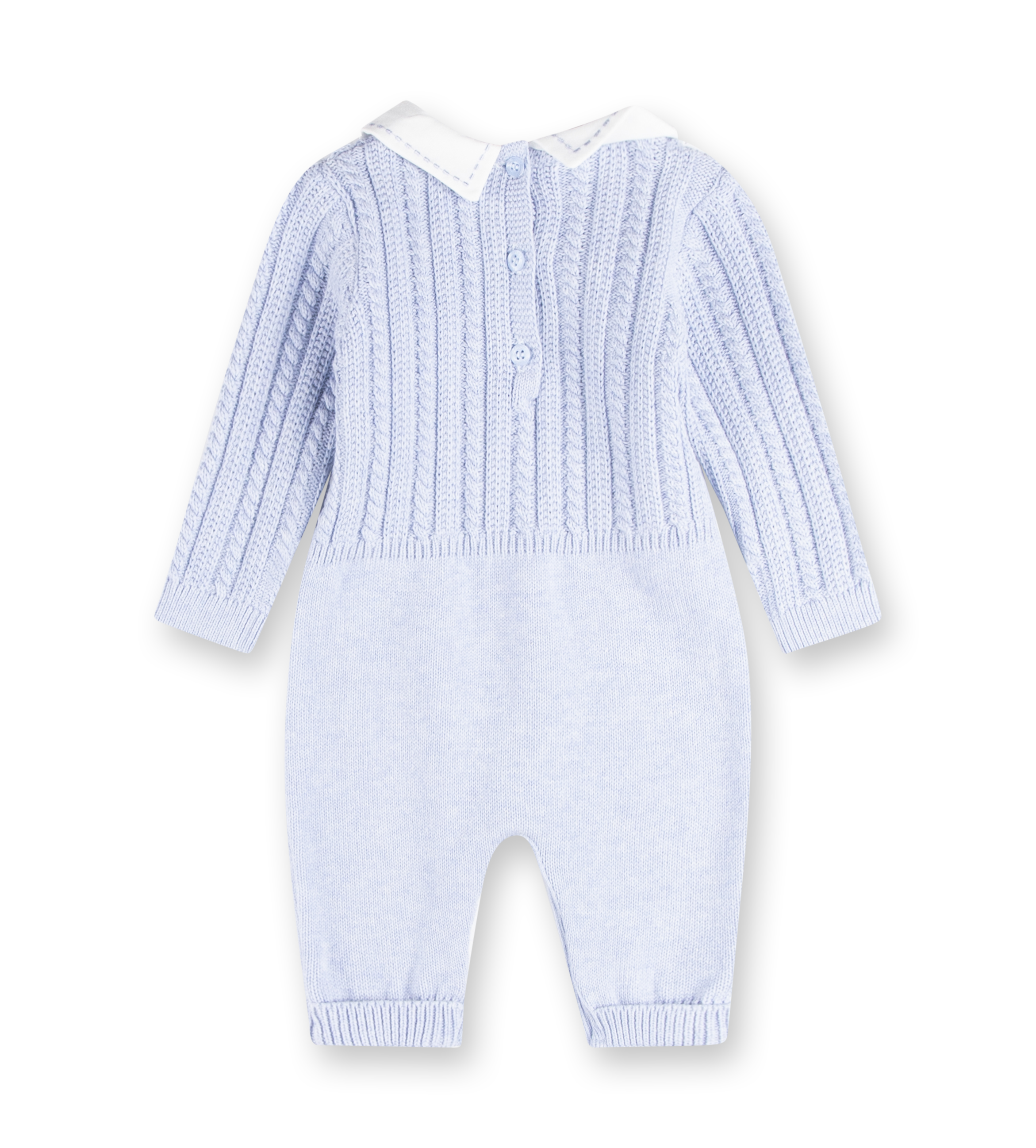 Knitted Babysuit Azzuro