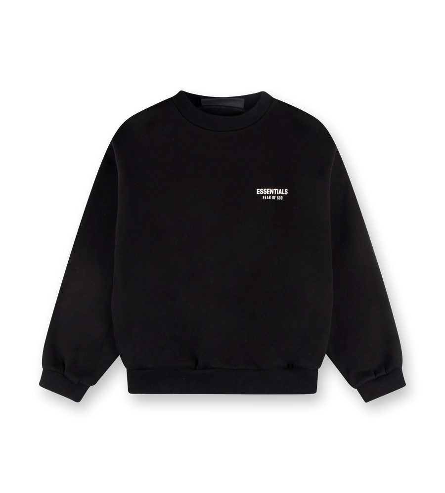 Kid's Fleece Crewneck Black