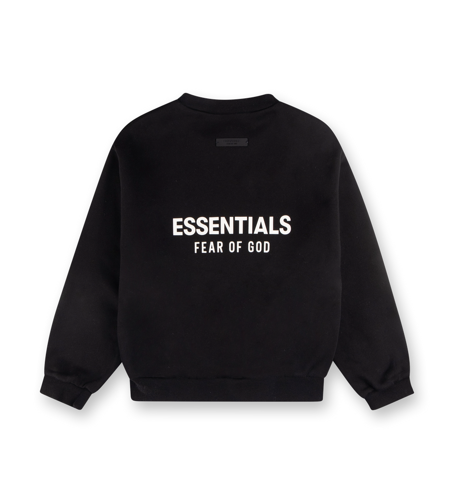 Kid's Fleece Crewneck Black