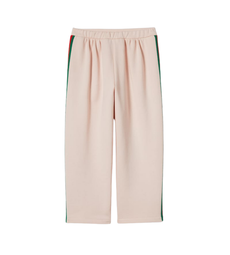 Cotton Pants with Web Light Pink