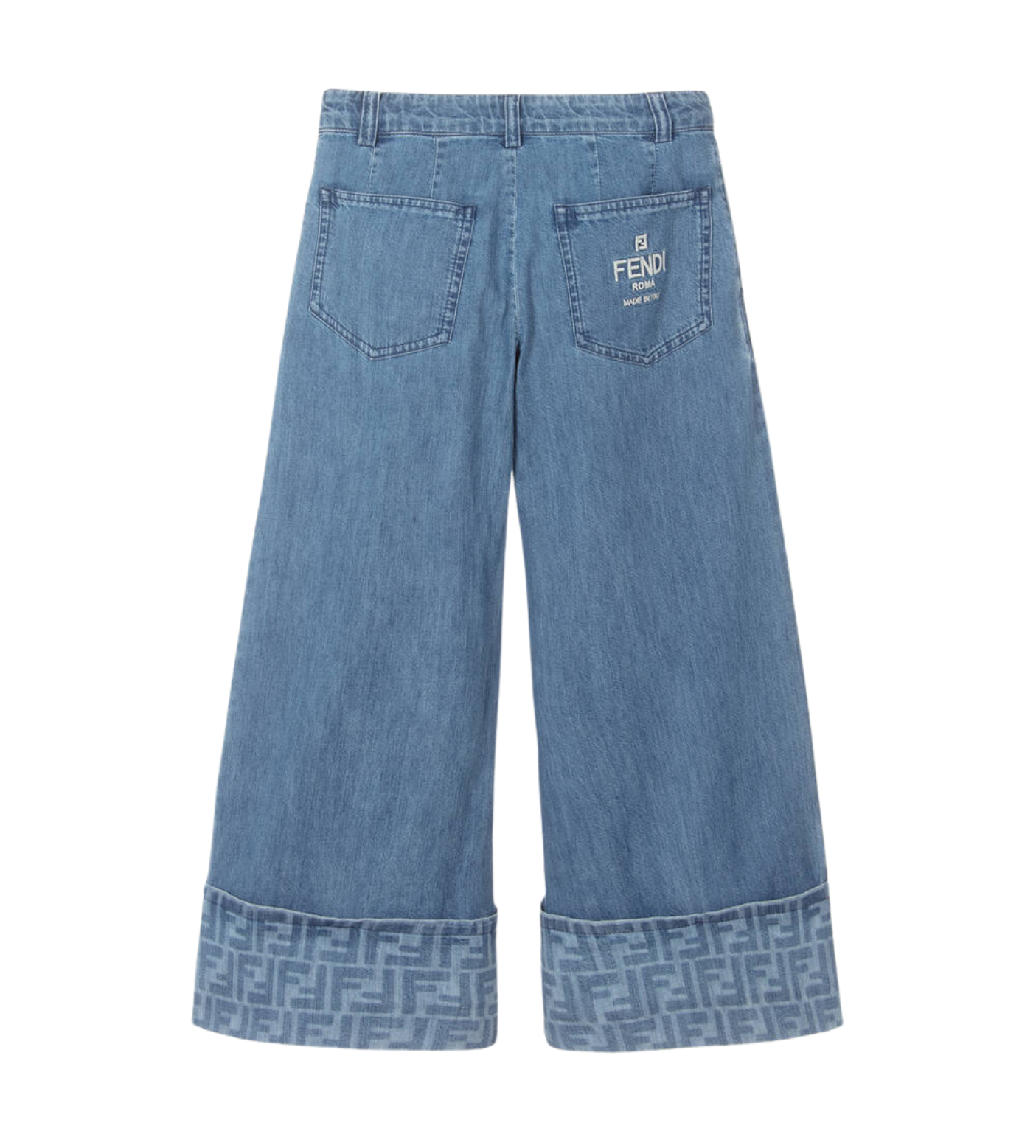 Lightweight Denim Trousers Blue