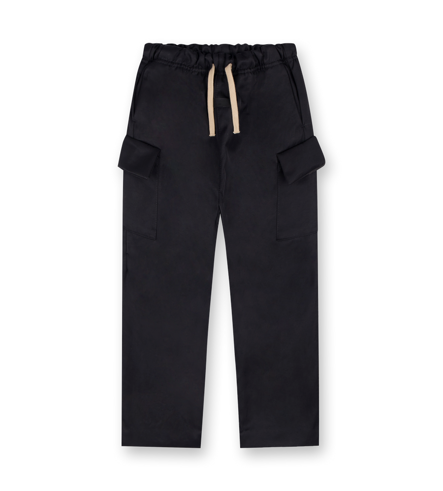 Textured Nylon Field Pants Black