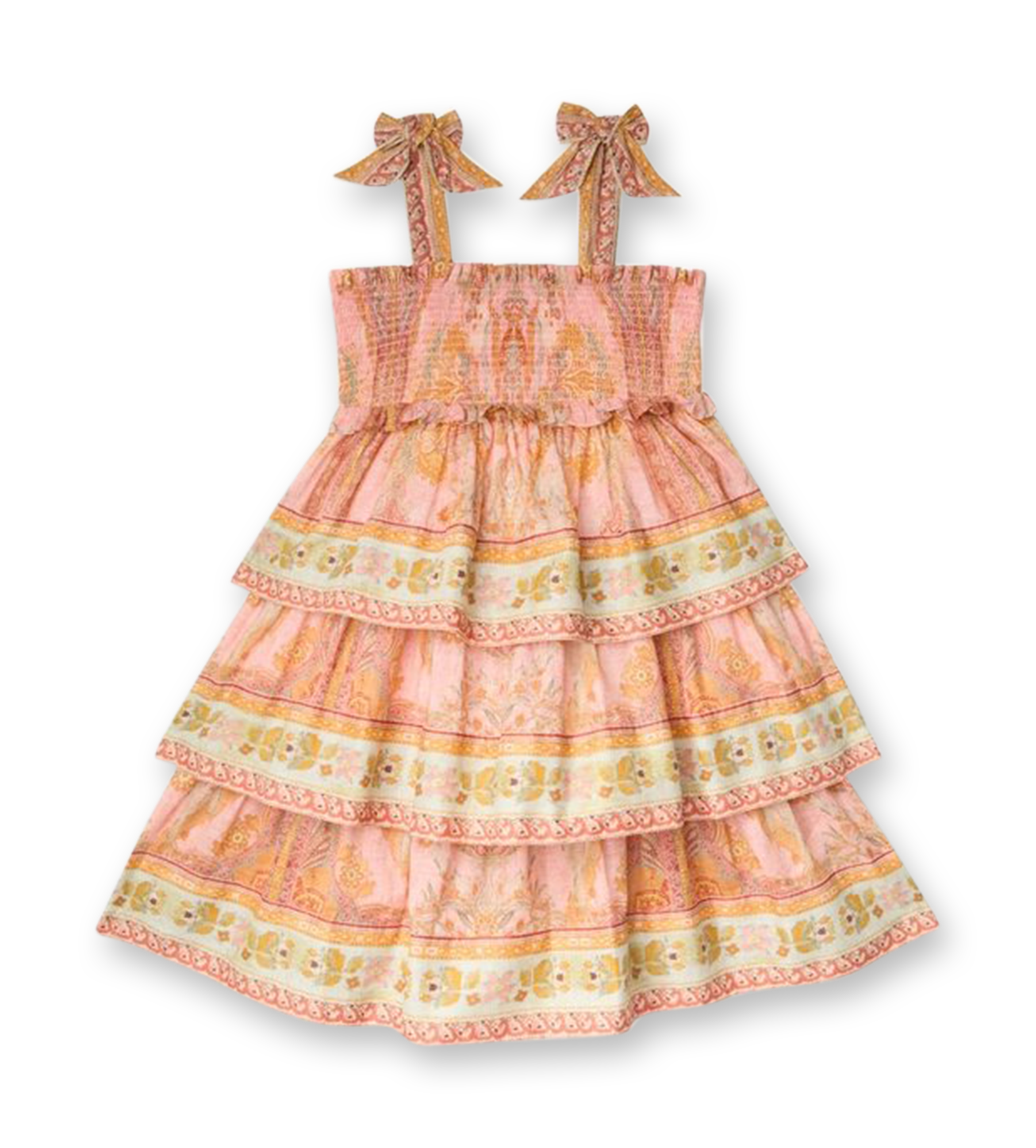 Wylie Tiered Dress Pink Multi