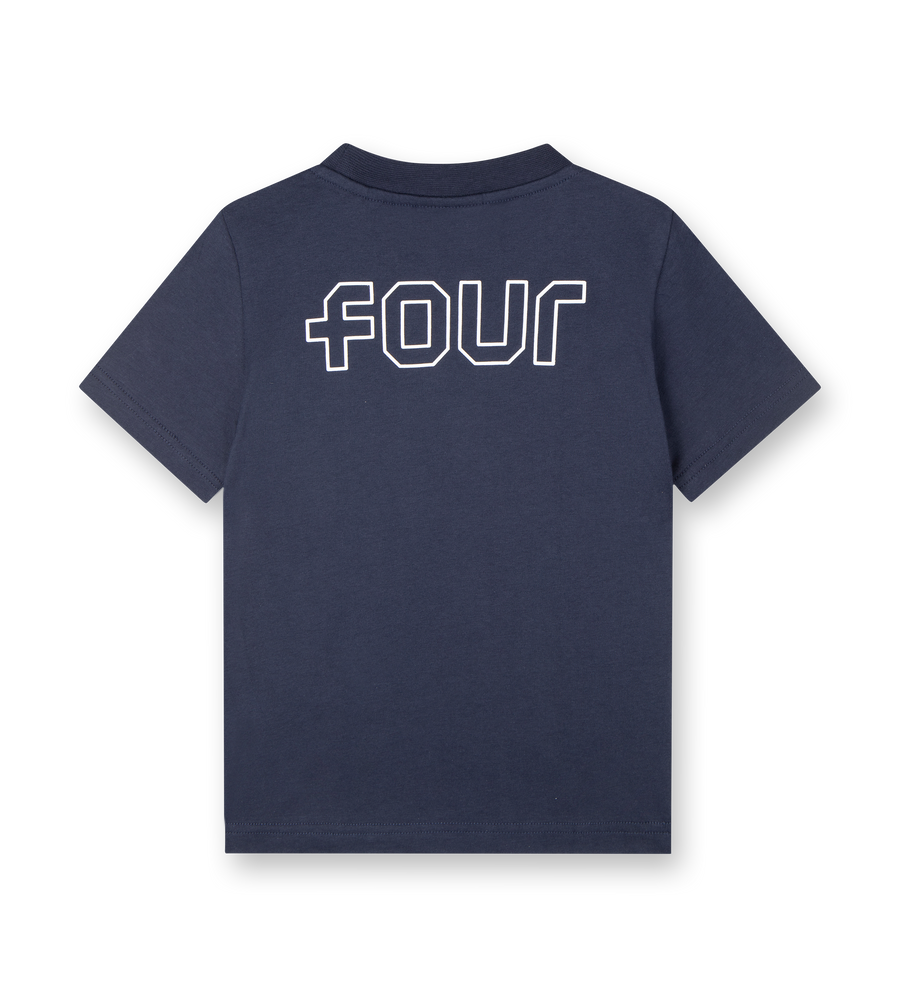 Outline Logo T-shirt Marine Blue