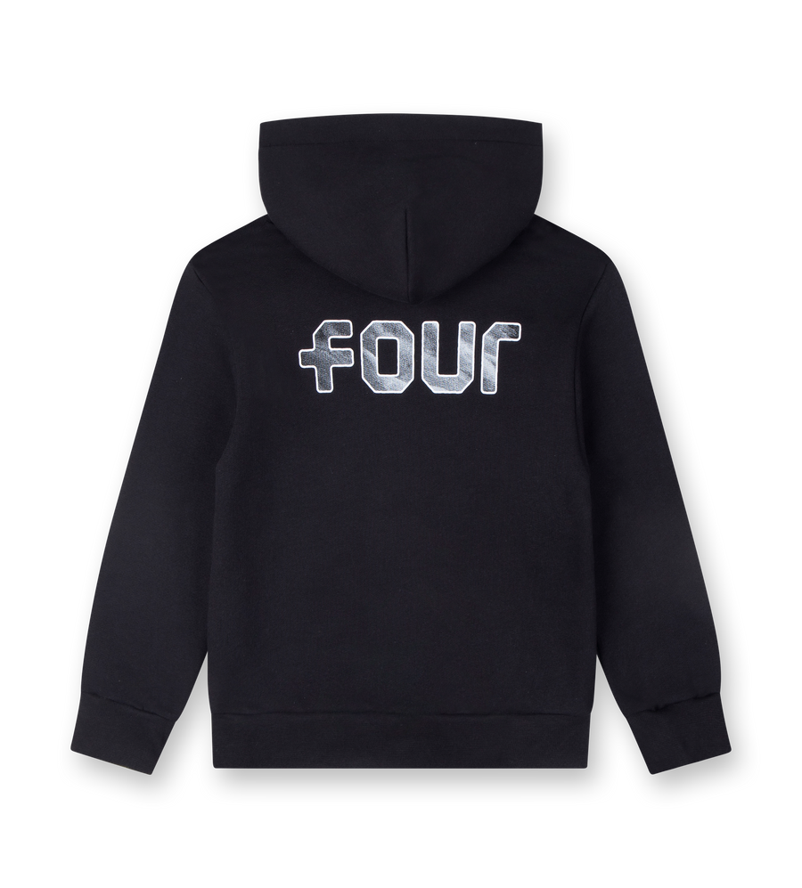 Outline Logo Hoodie Black