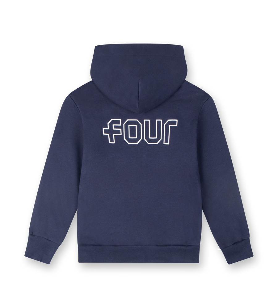 Outline Logo Hoodie Marine Blue