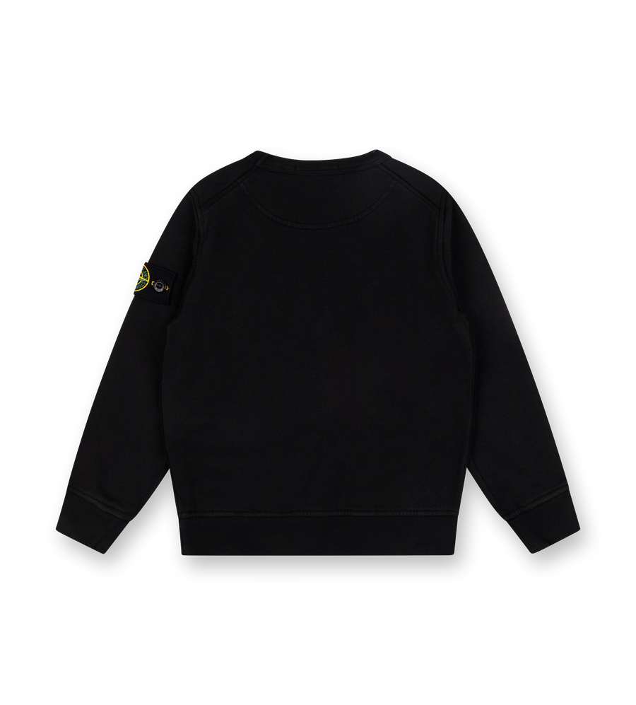 Compass-badge Sweatshirt Black