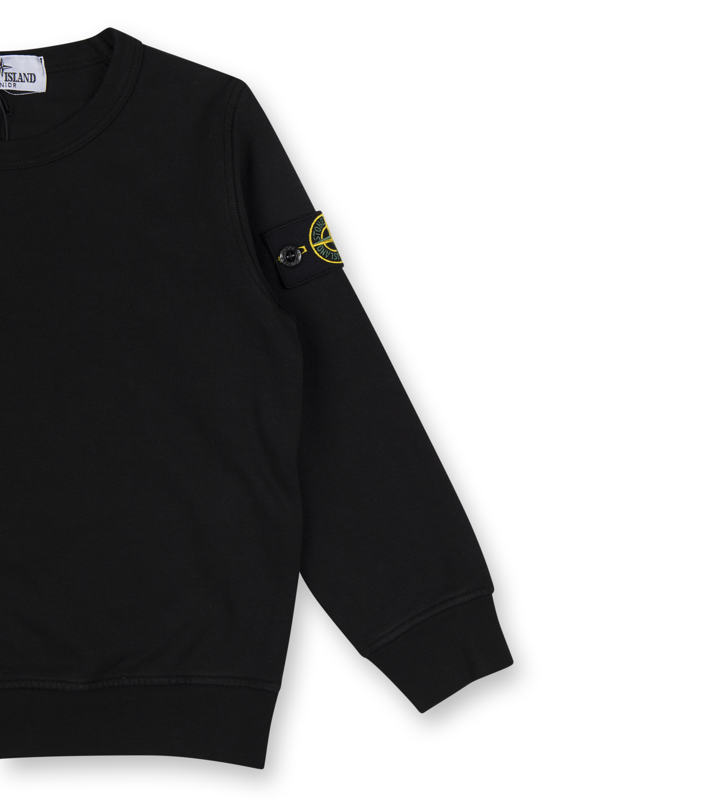 Compass-badge Sweatshirt Black