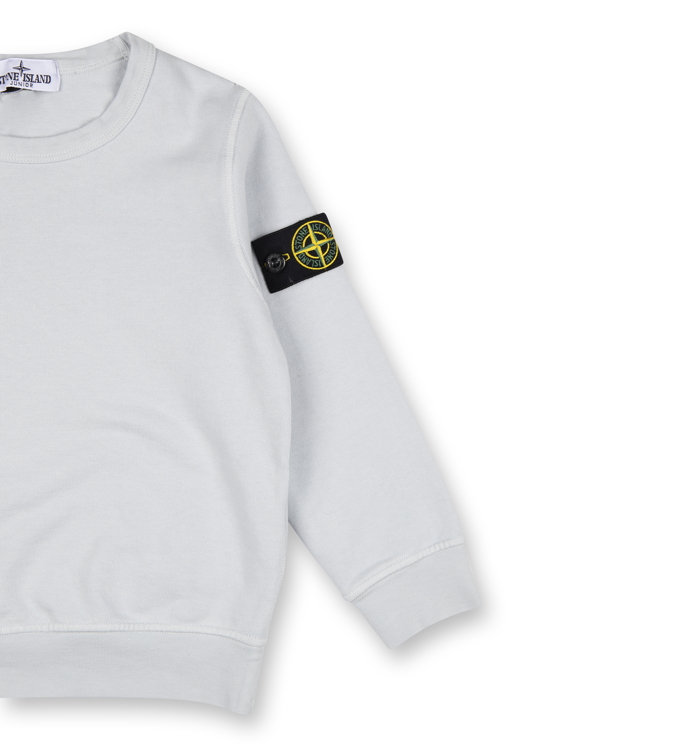 Compass-badge Sweatshirt White