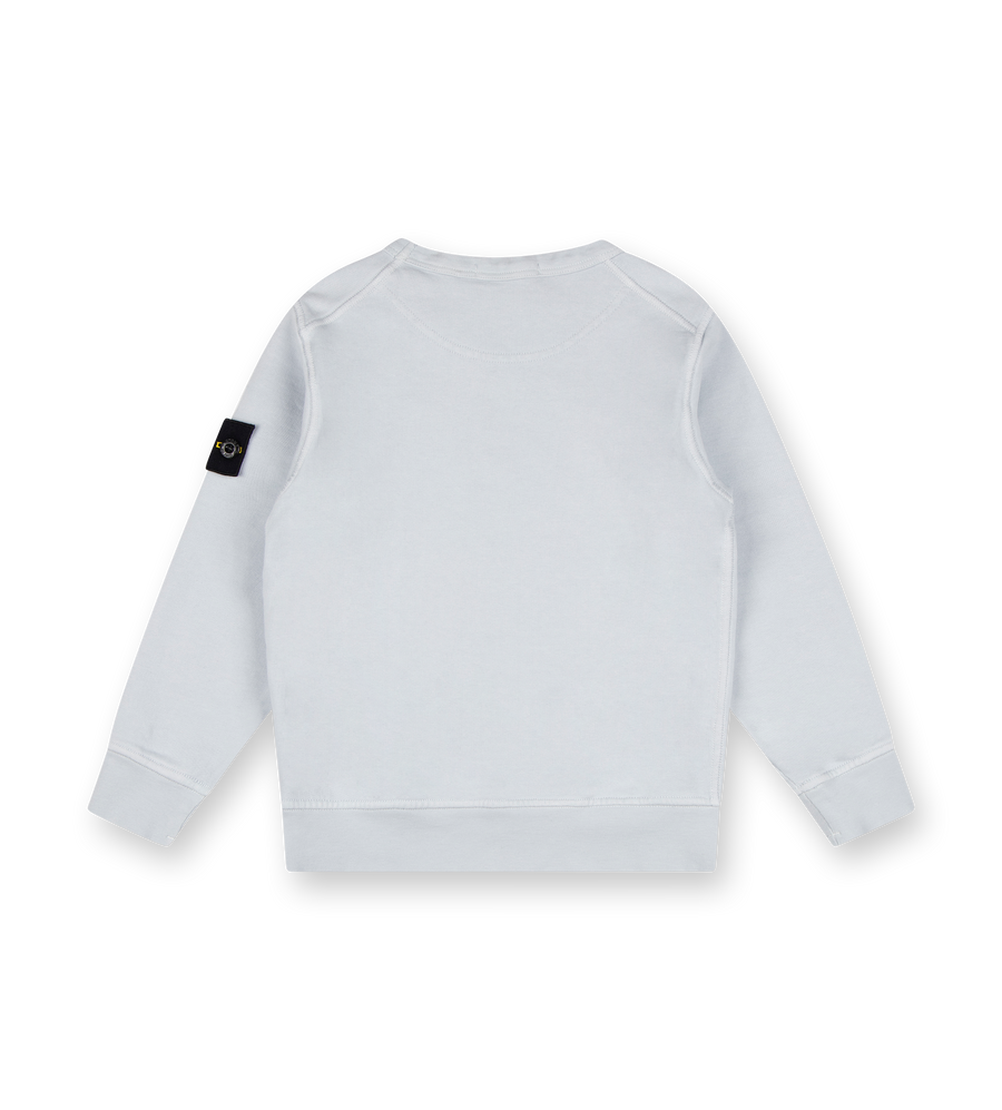 Compass-badge Sweatshirt White