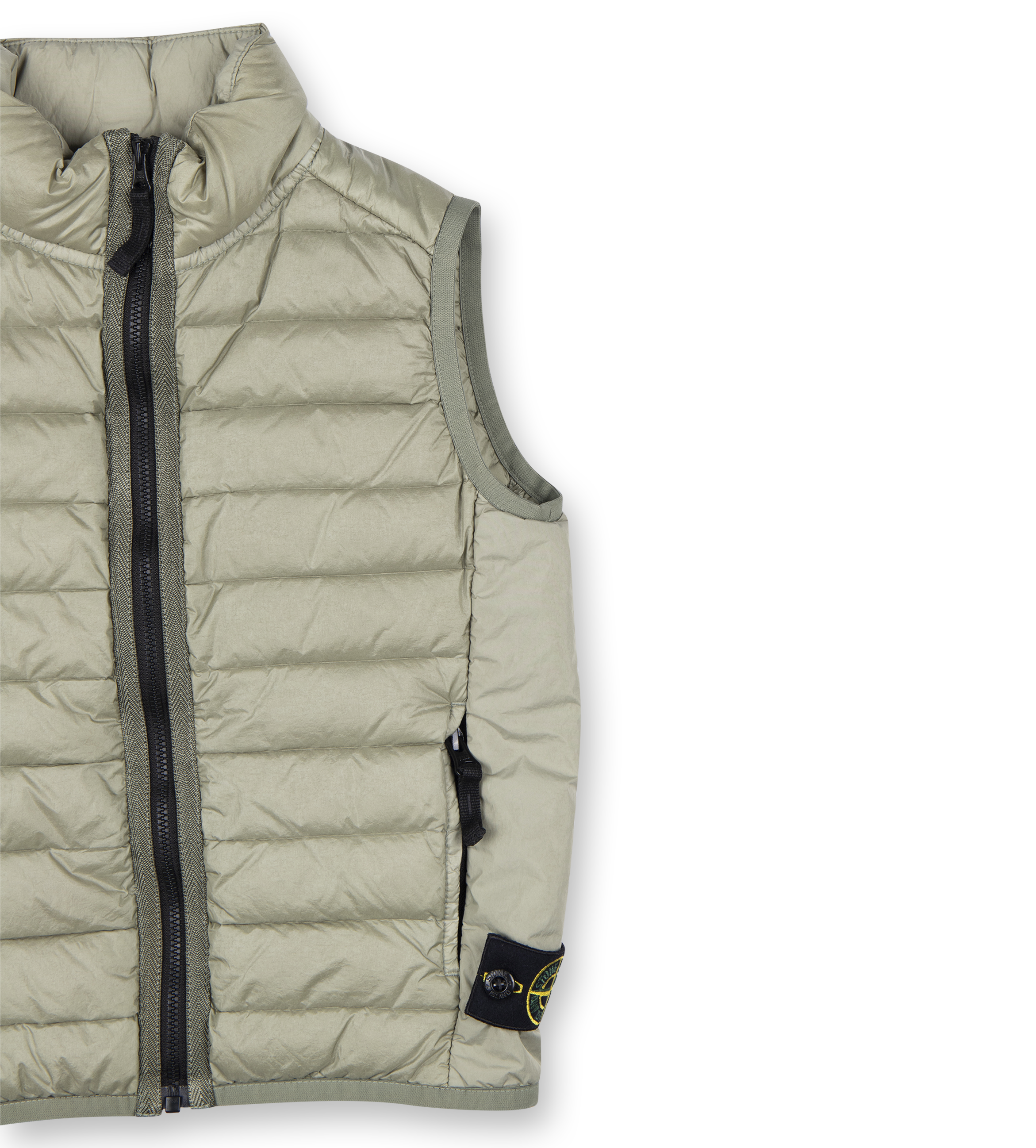 Compass-badge Vest Sage Green