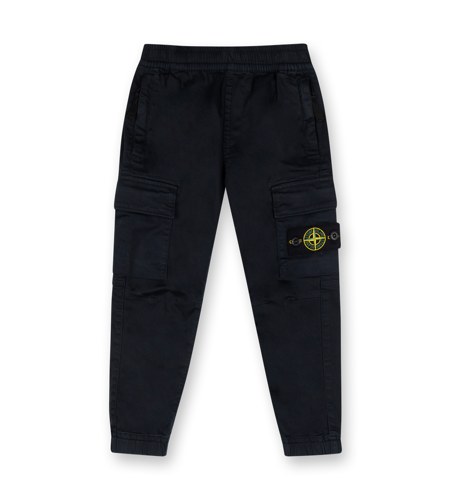 Compass-badge Trousers Black