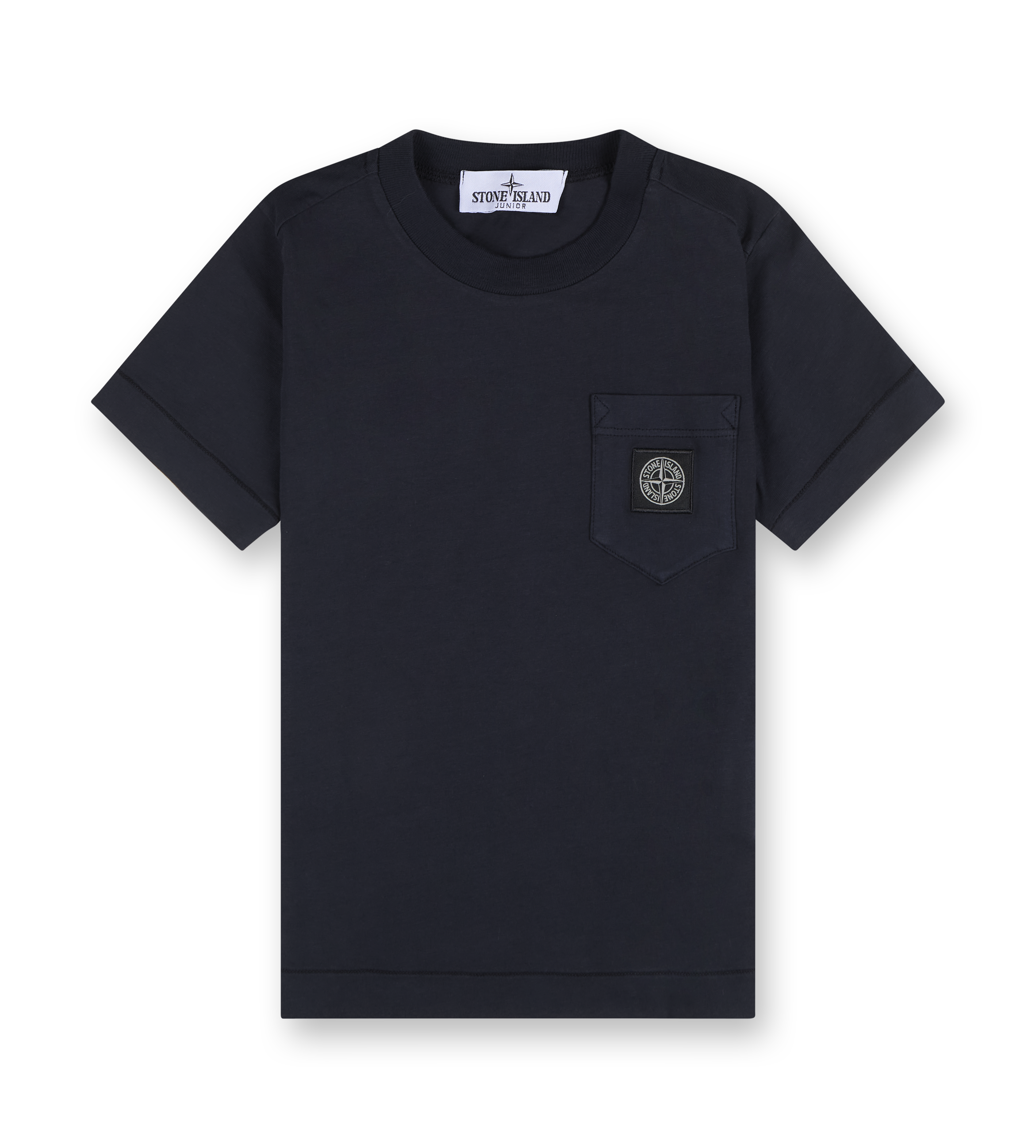 Compass-patch T-shirt Navy Blue