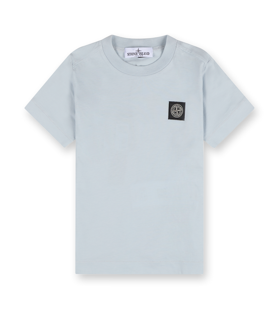 Compass-patch T-shirt Sky Blue