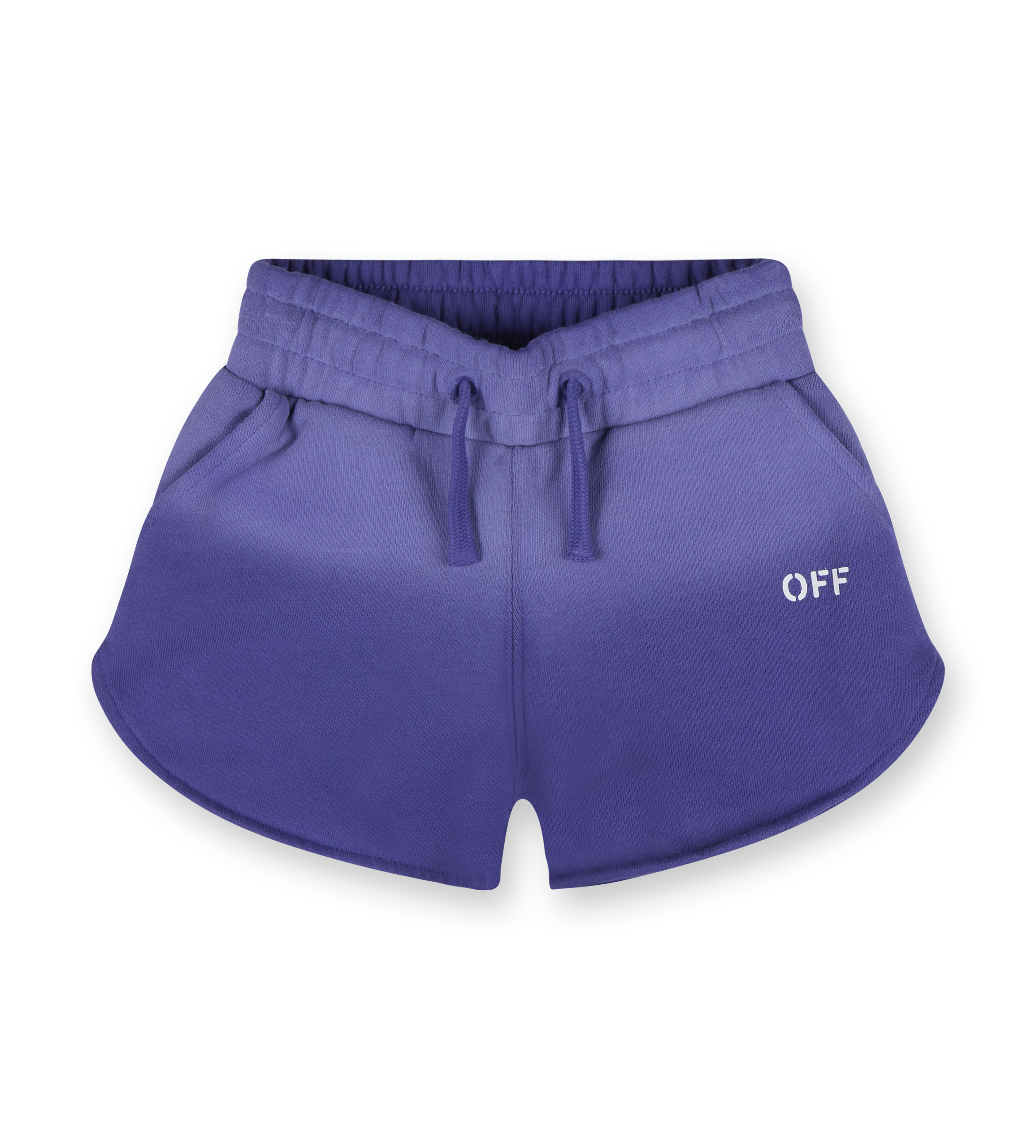 Bleached Stamp Shorts Purple