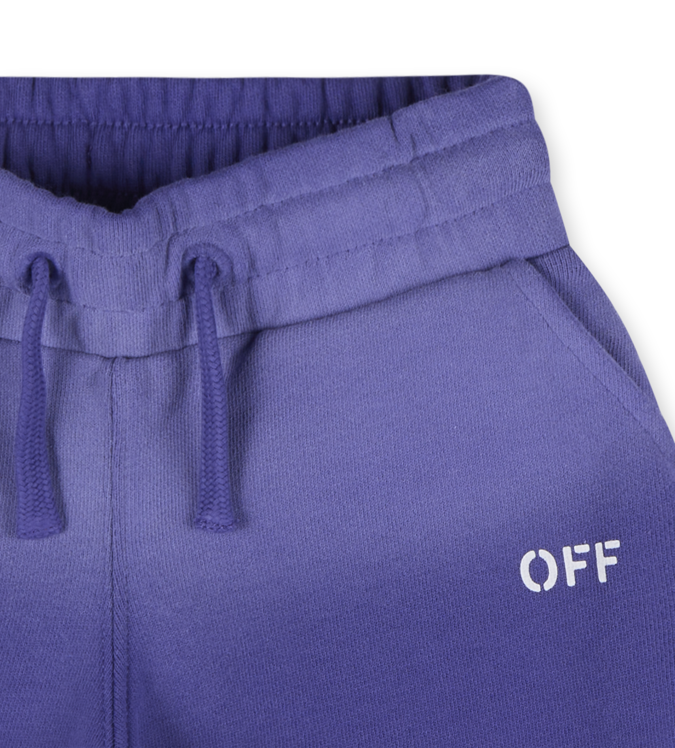 Bleached Stamp Shorts Purple