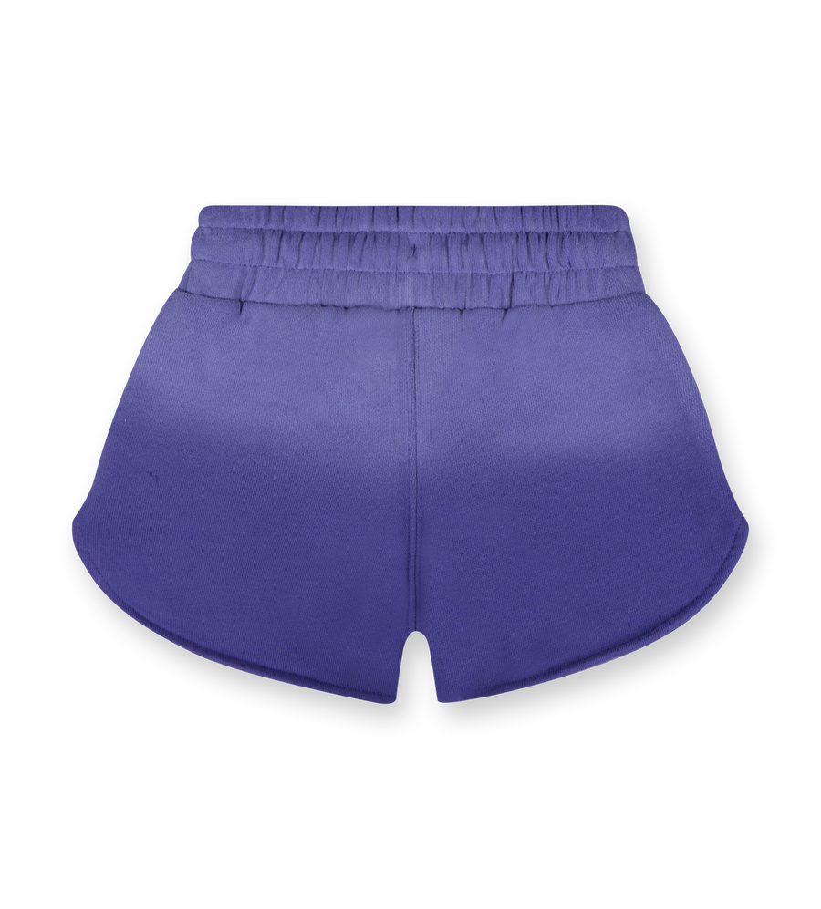 Bleached Stamp Shorts Purple