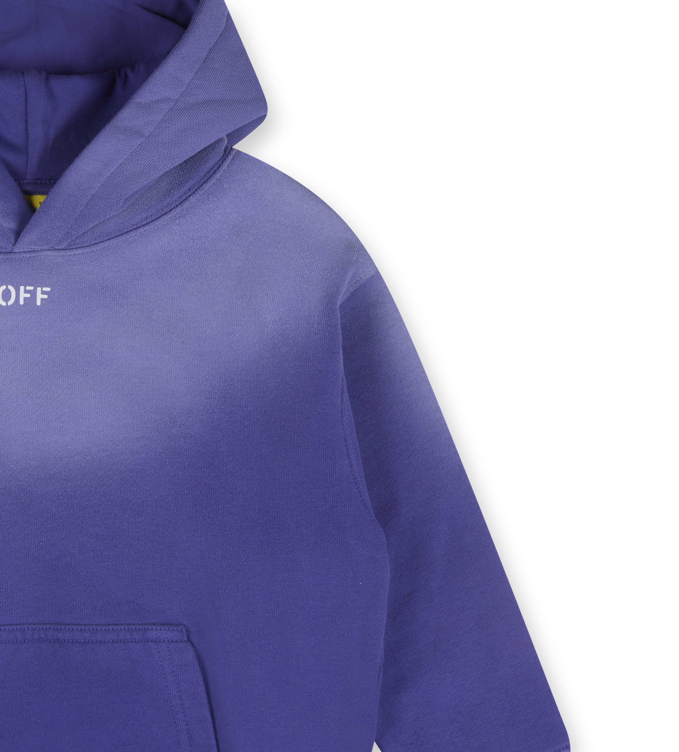 Bleached Stamp Hoodie Purple