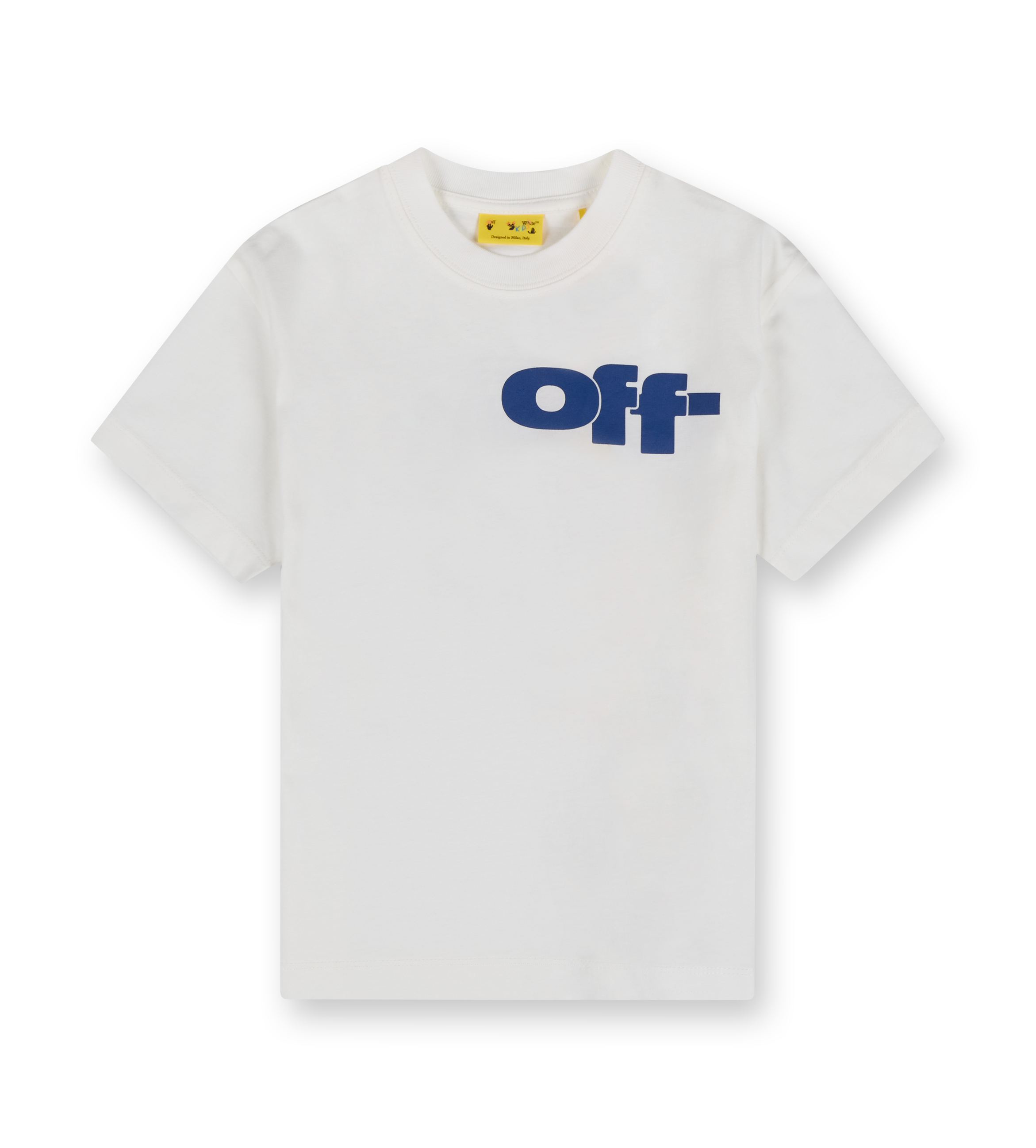 Off Split T-shirt White