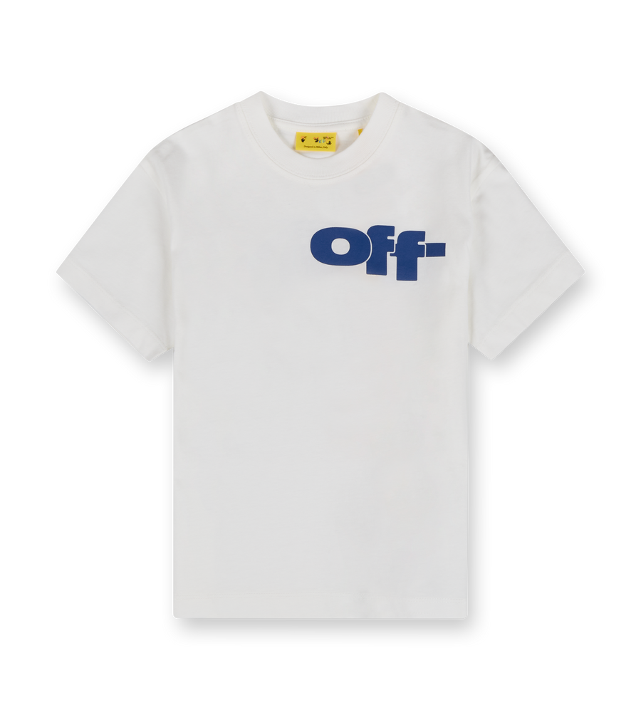 Off Split T-shirt White