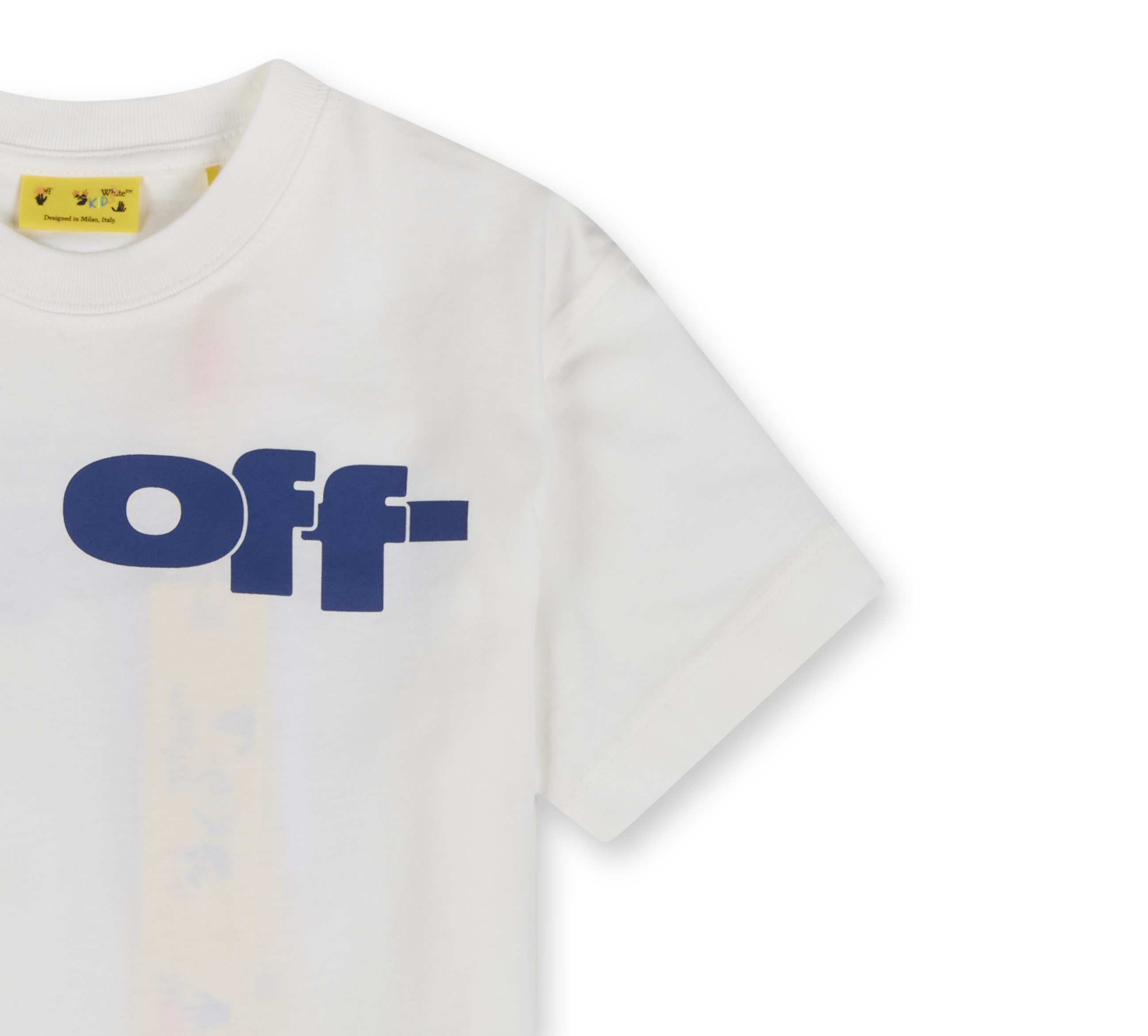 Off Split T-shirt White