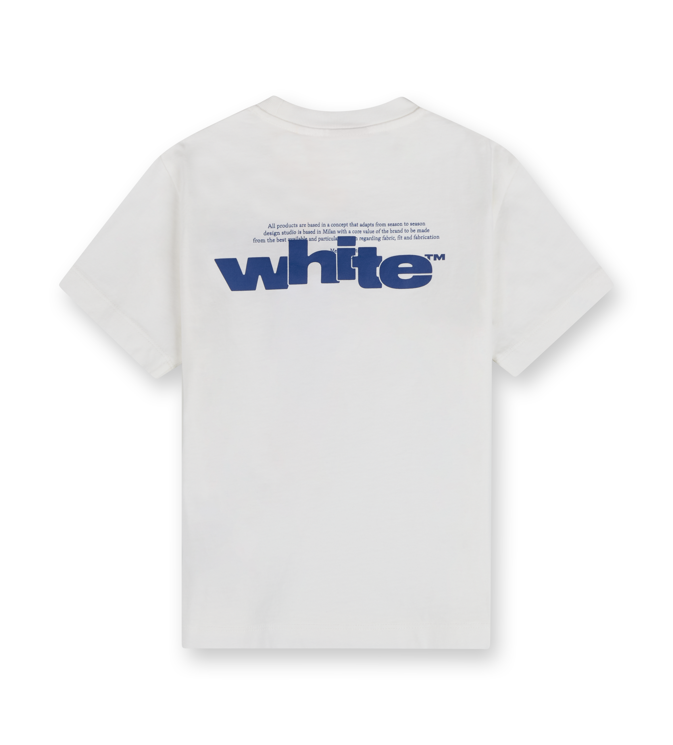 Off Split T-shirt White