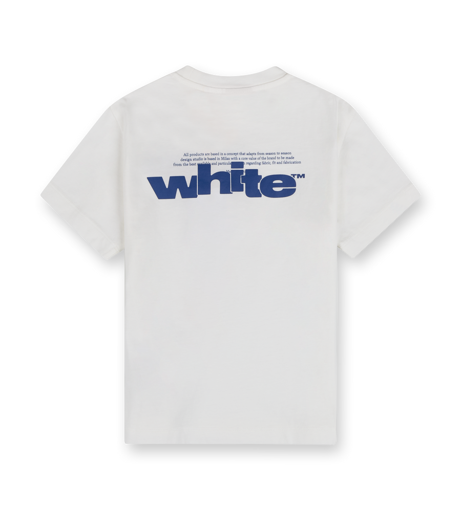 Off Split T-shirt White