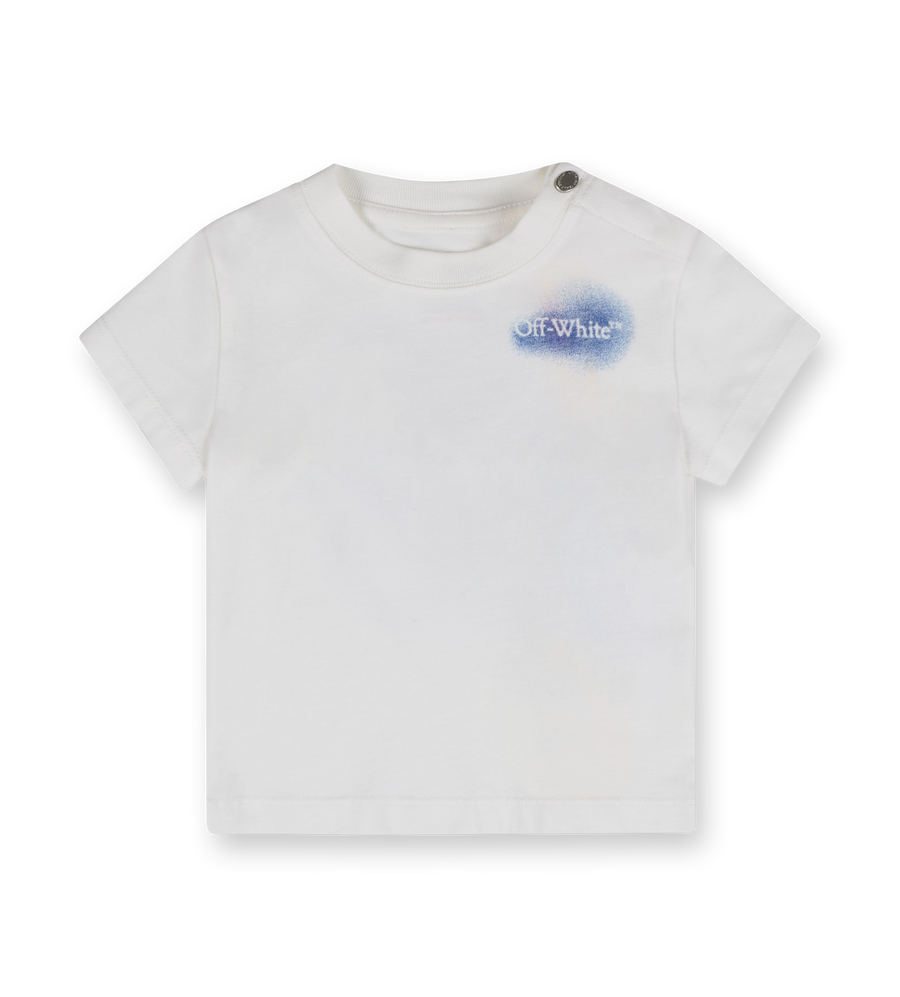 Arrow Spray T-shirt White/Blue