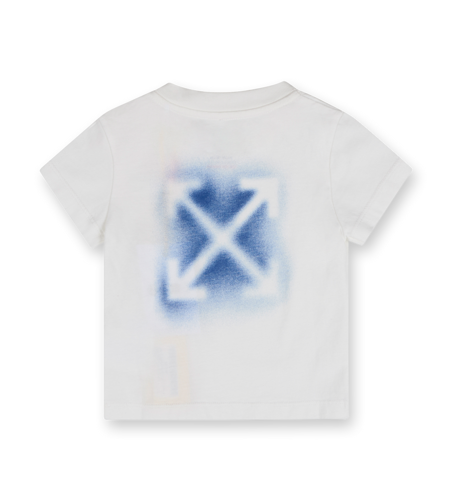 Arrow Spray T-shirt White/Blue