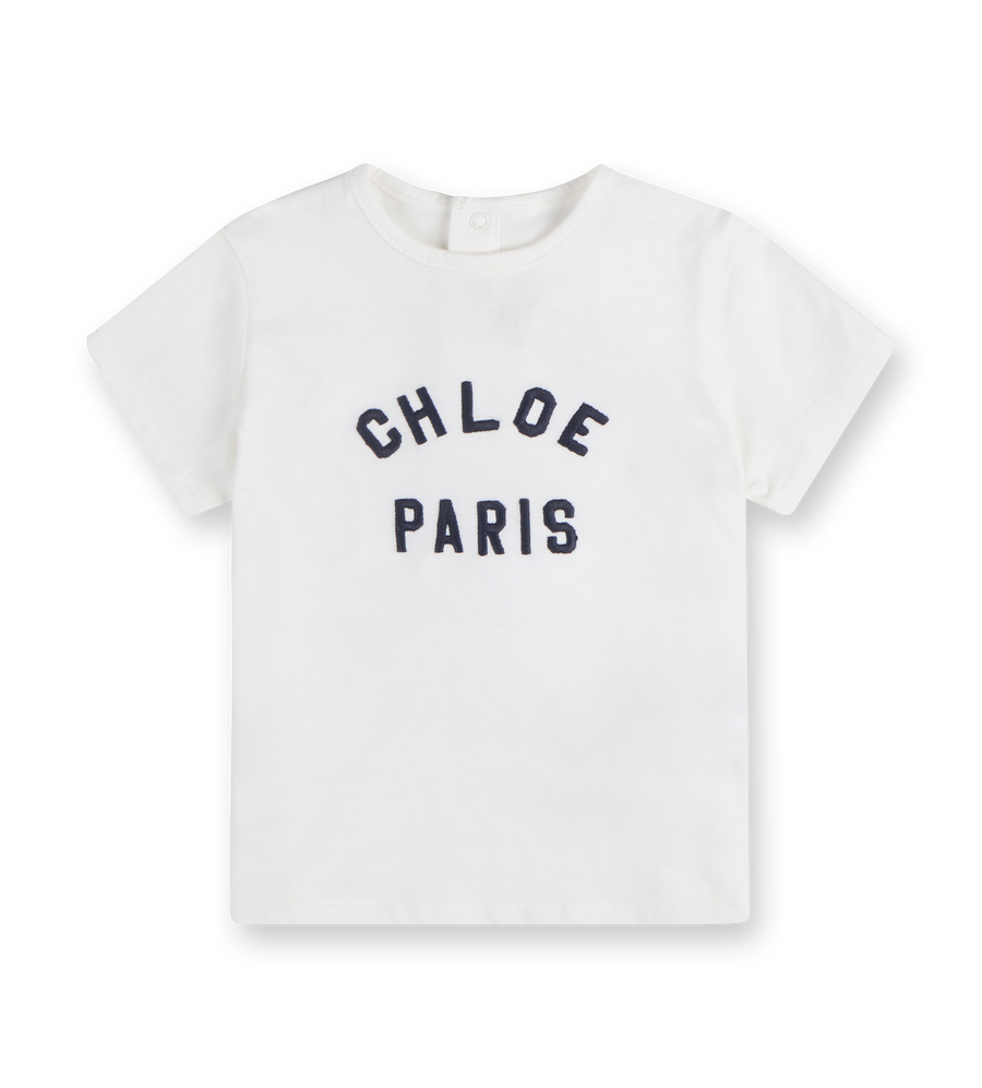 Logo-Embroidered T-shirt White