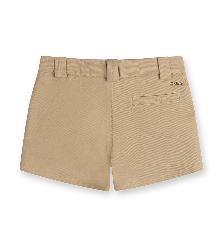 Twill Pocket Shorts Beige