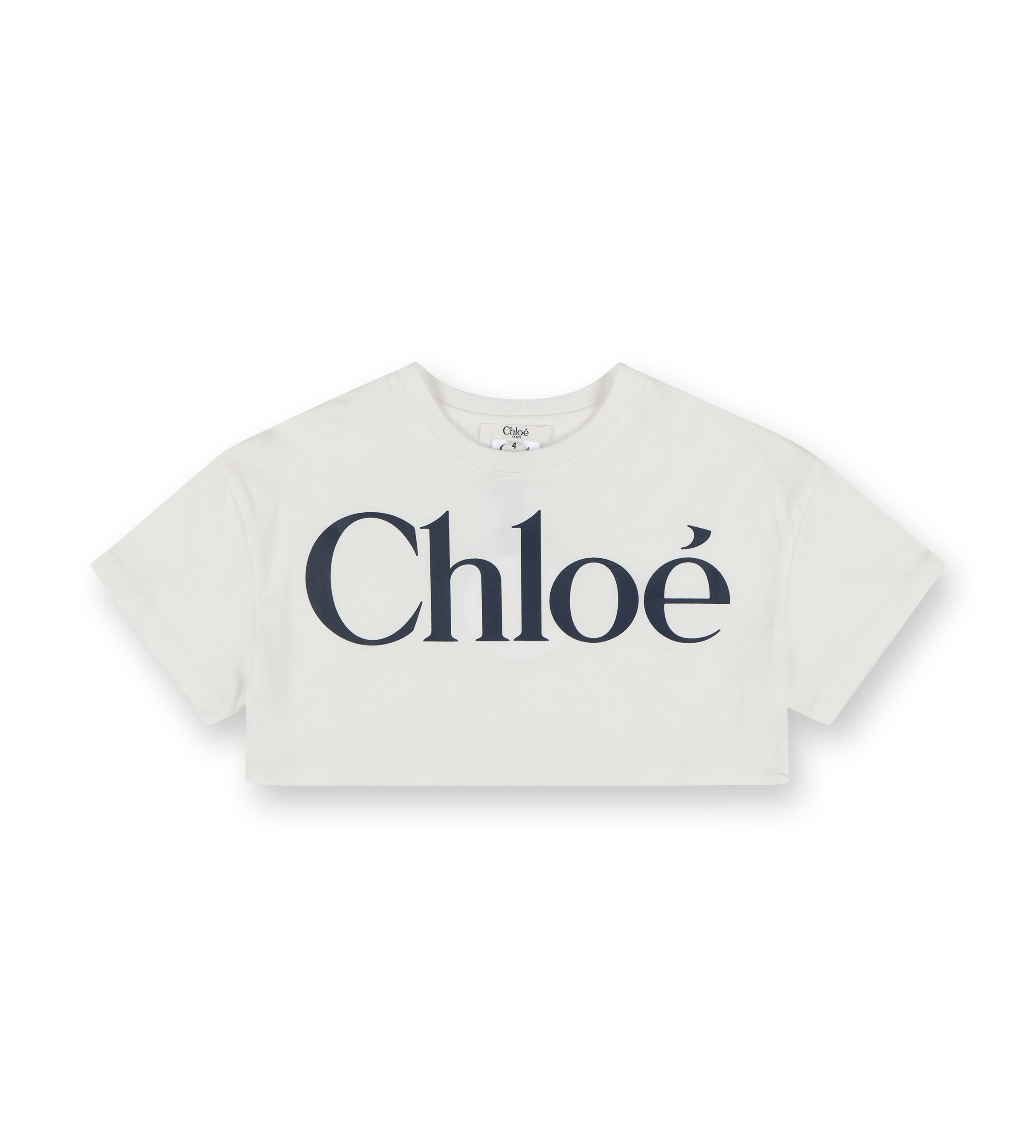 Logo-print Cropped T-shirt White