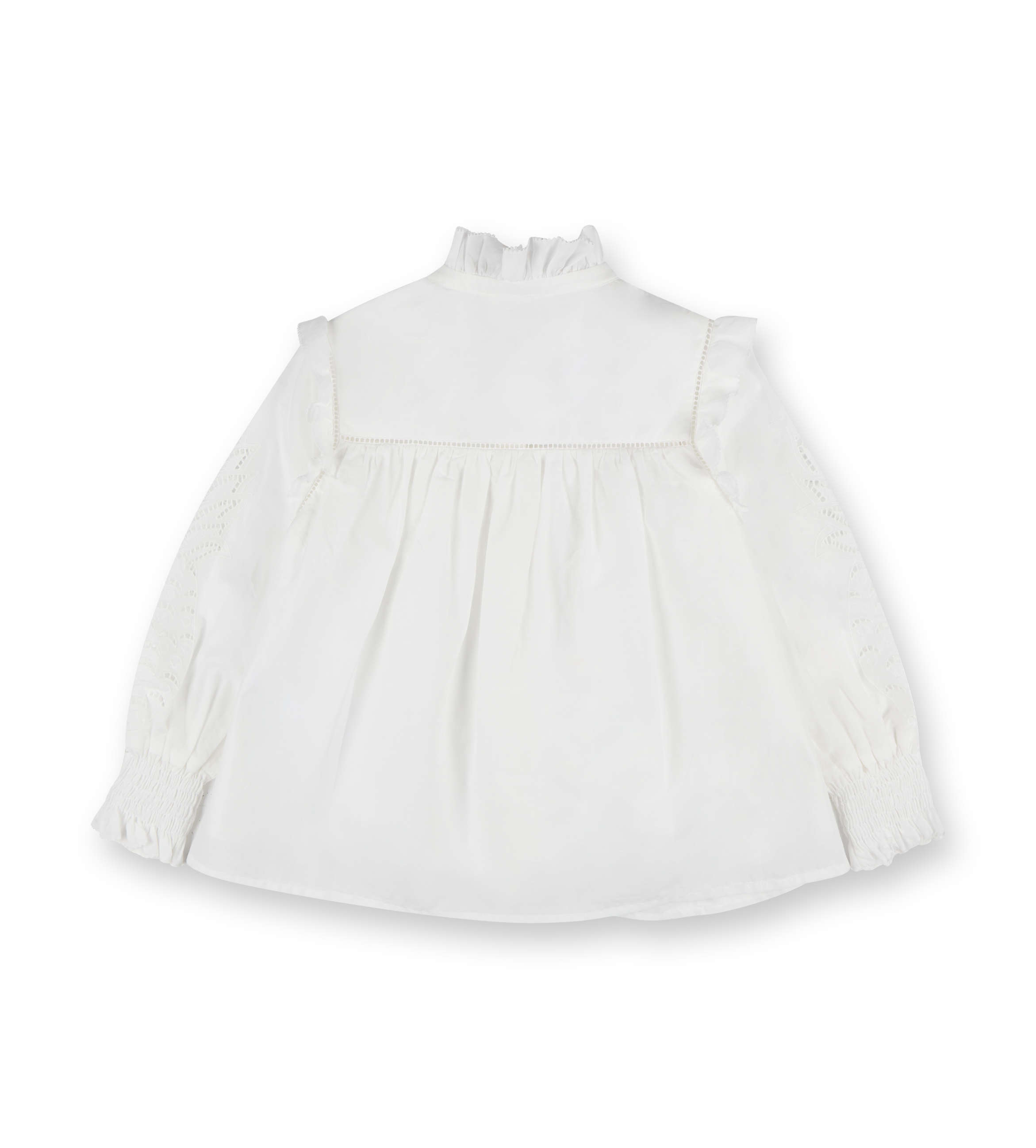 Ruffled Blouse White