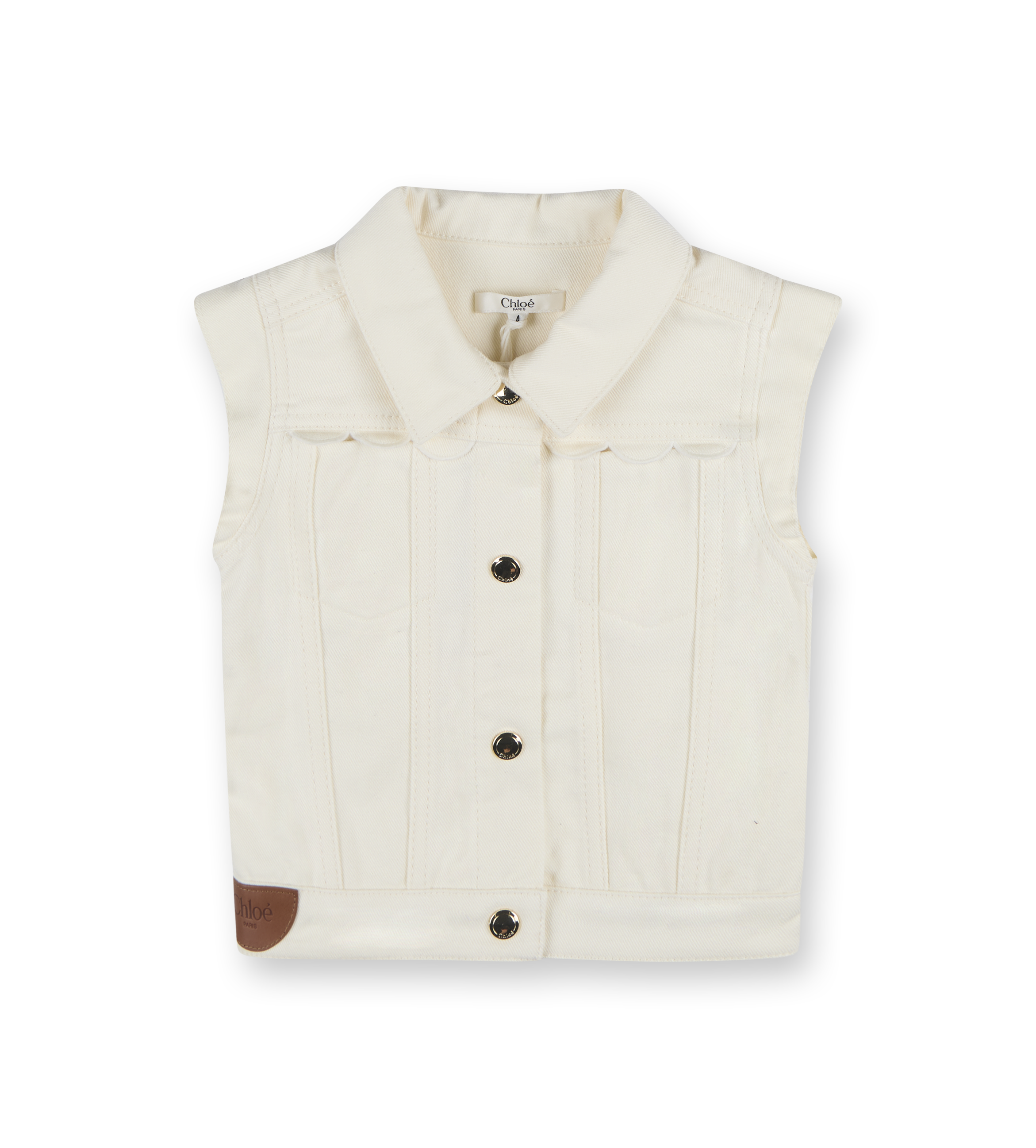 Logo-appliquéd Waistcoat White