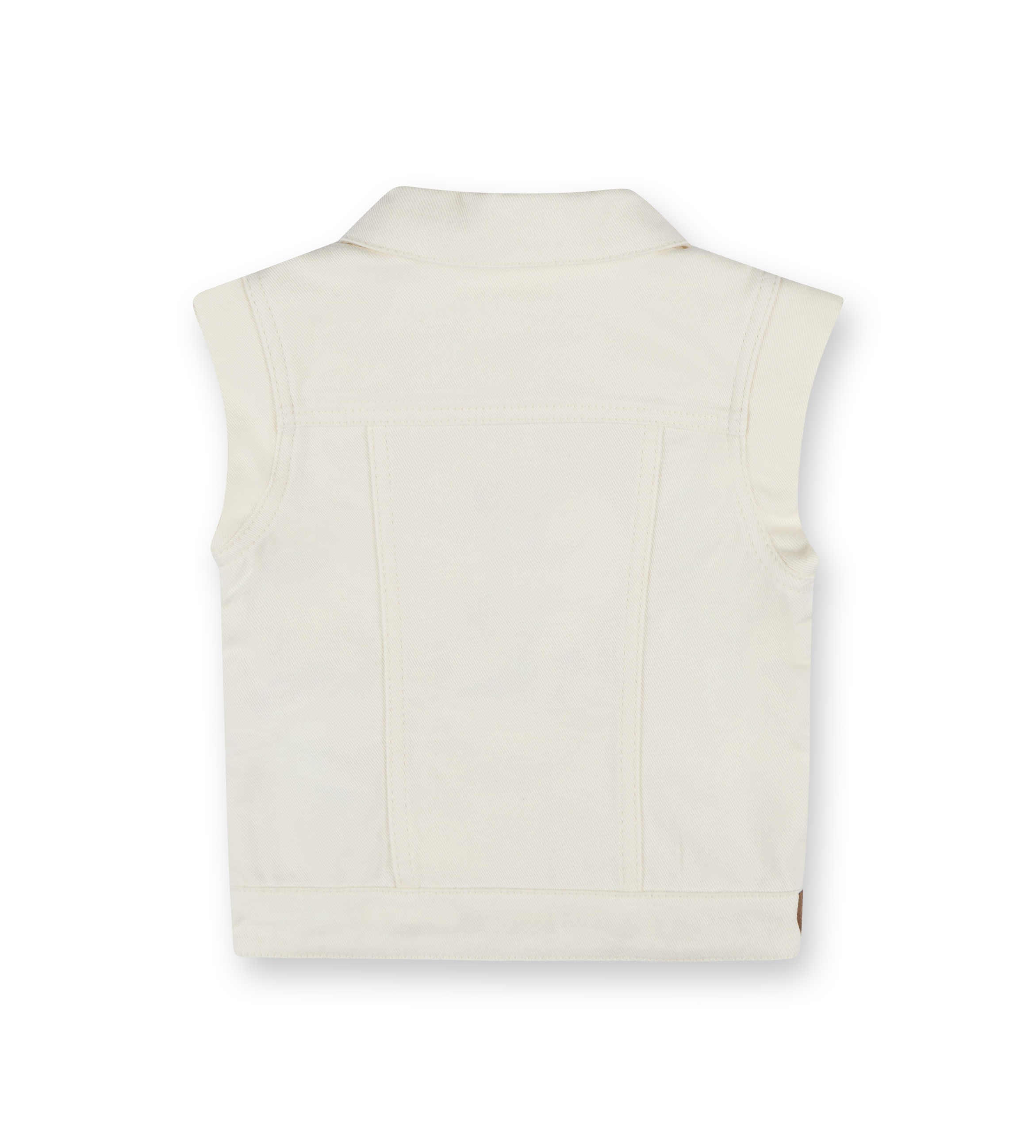 Logo-appliquéd Waistcoat White